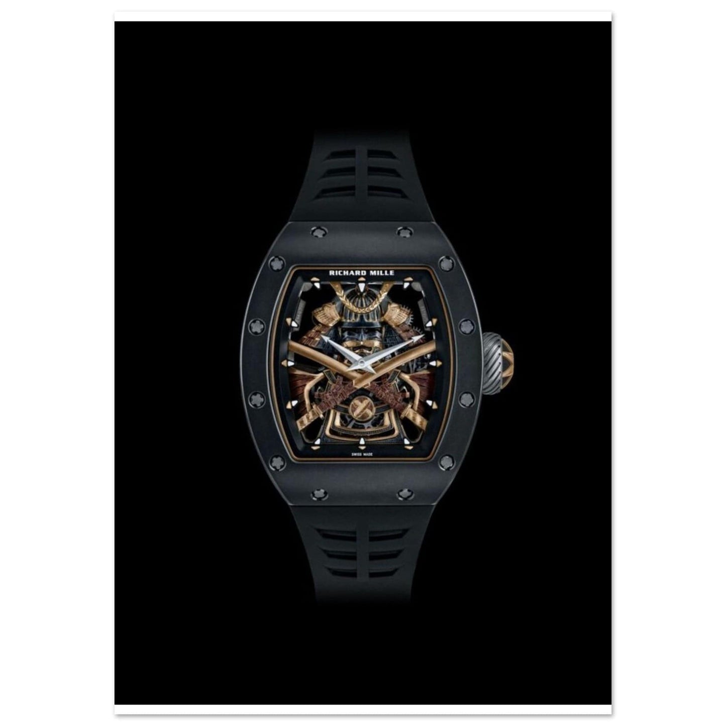 Poster Richard Mille Montre Or Médiéval Canvanation