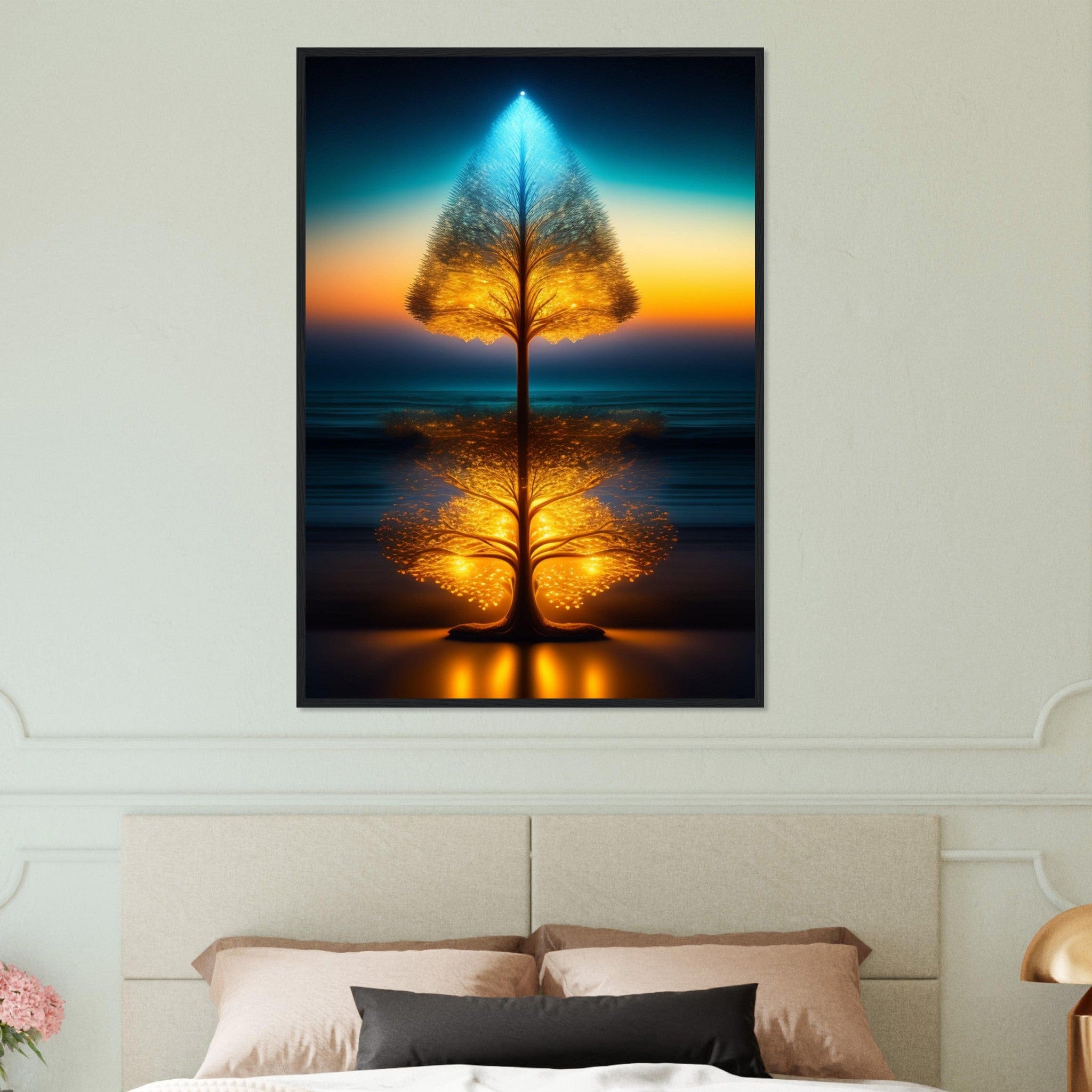 Canvanation Print Material 70x100 cm / 28x40″ Tableau Arbre De Vie Oasis Urbaine