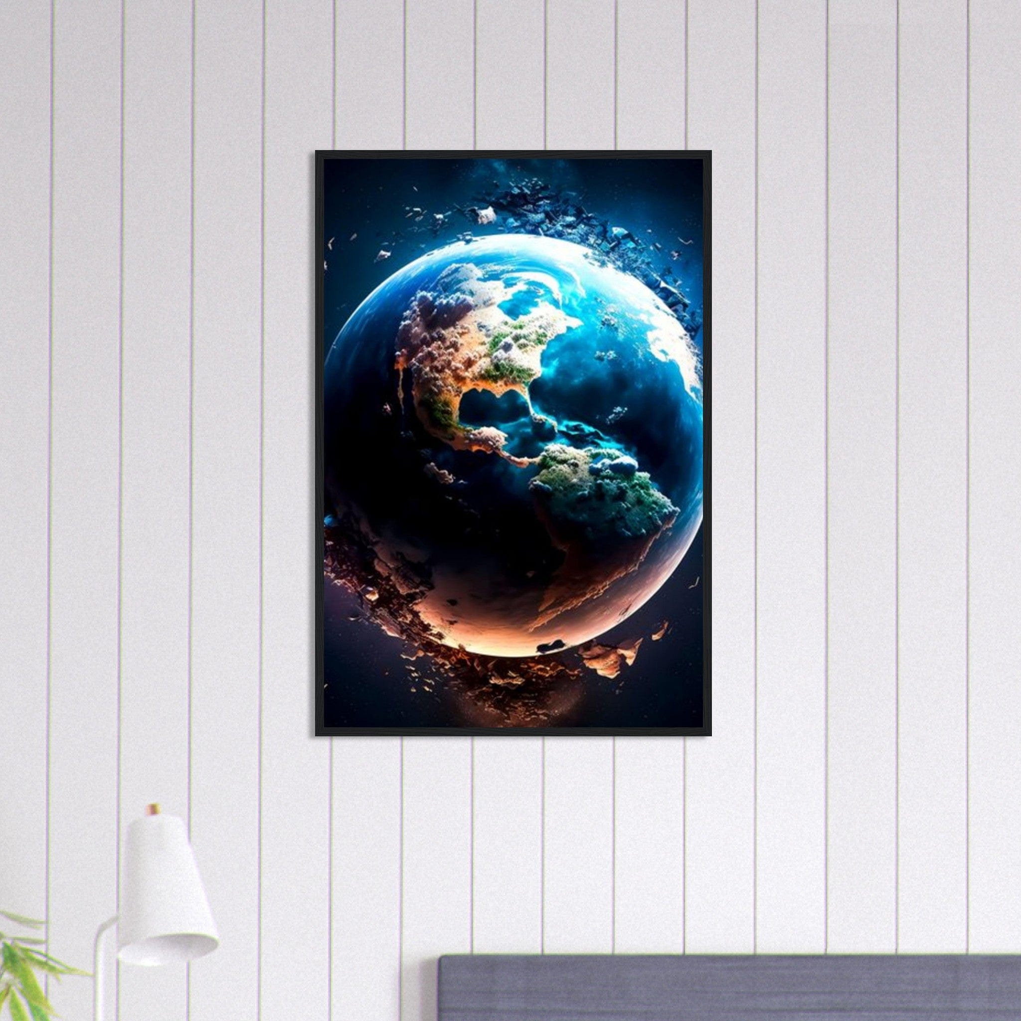 Canvanation Print Material 60x90 cm / 24x36″ Tableau Planete Cosmos Enchanté