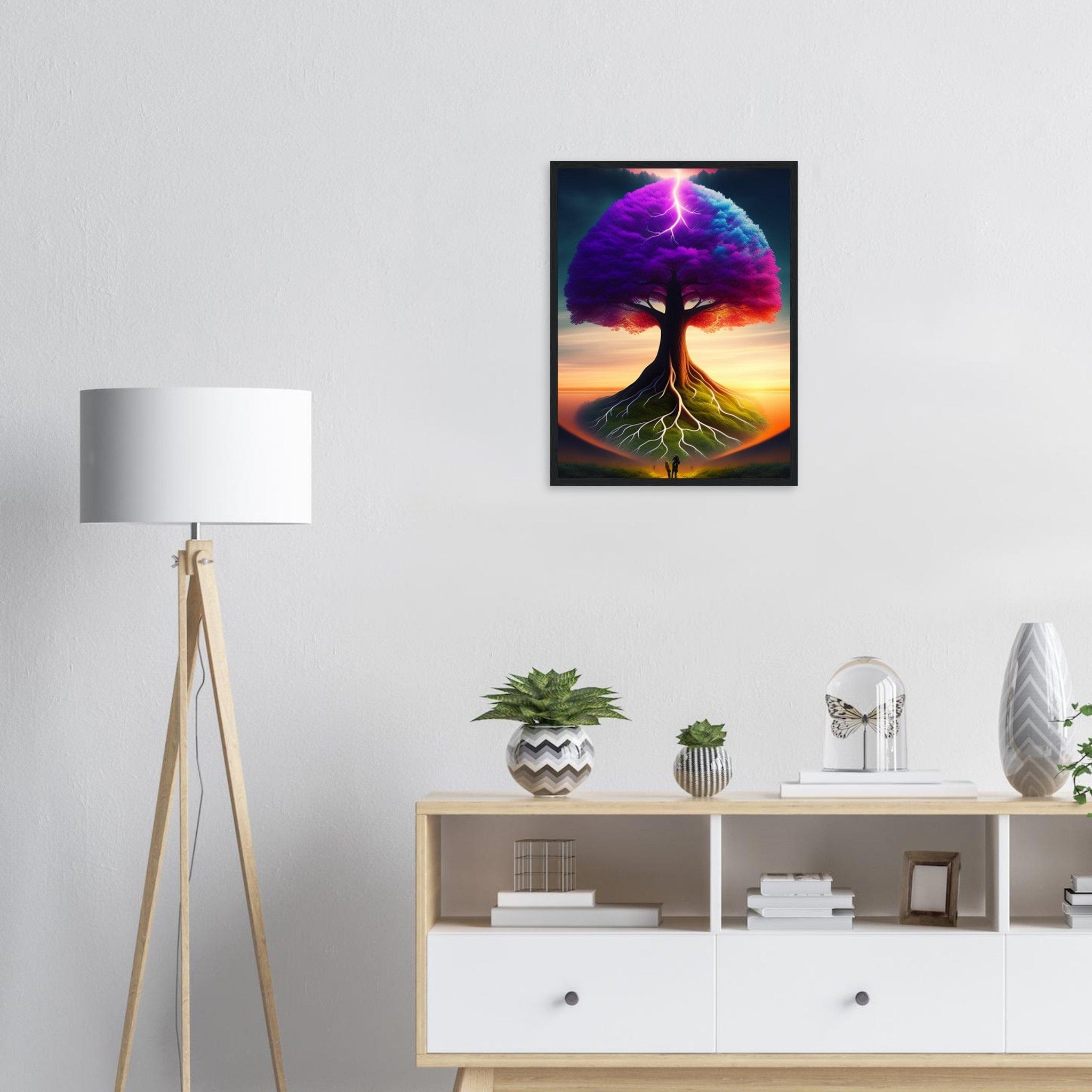 Canvanation Print Material Tableau Arbre De Vie Violet