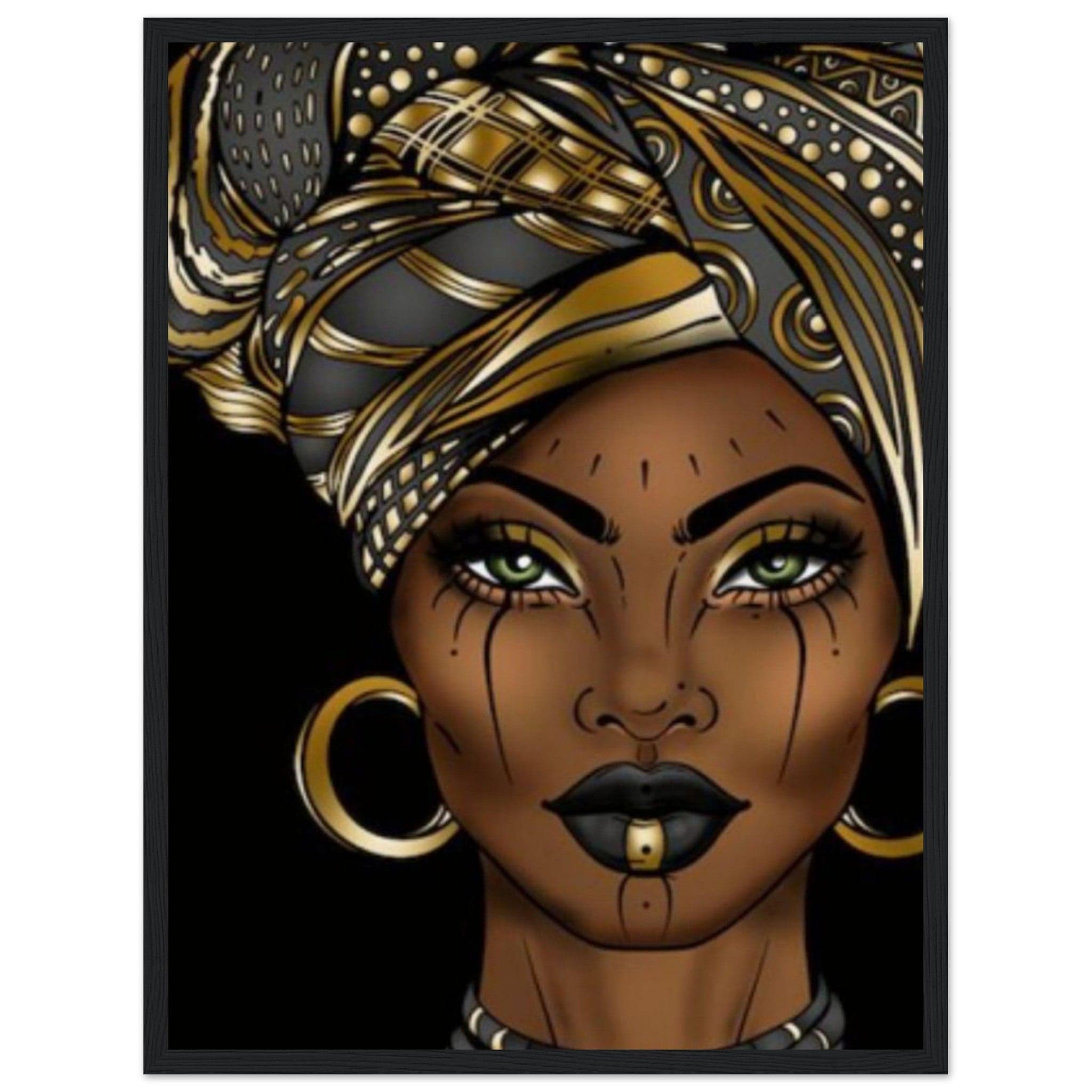 Canvanation Print Material Portrait Africaine Peinture