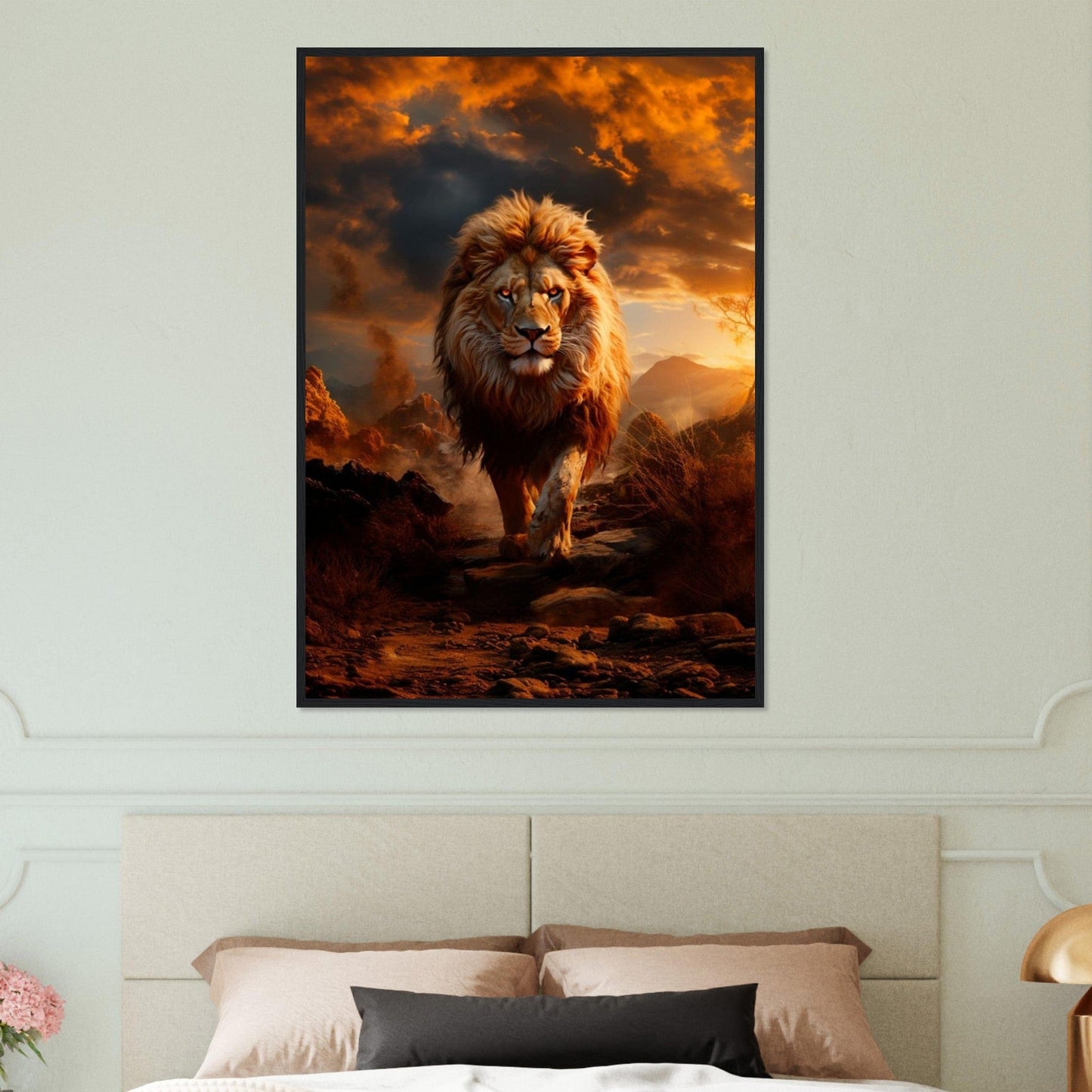 Tableau Lion Art