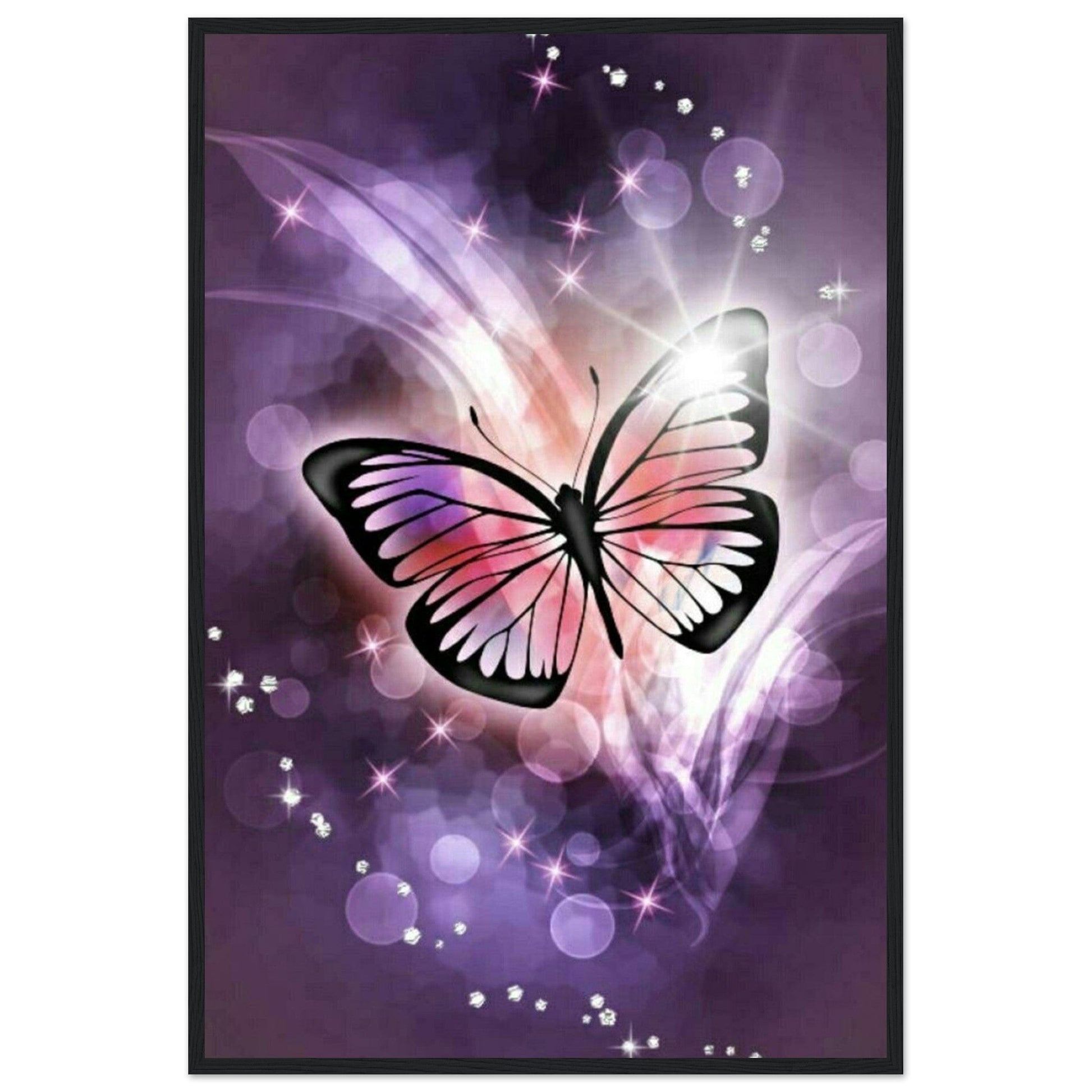 Tableau Papillon Violet - Canvanation