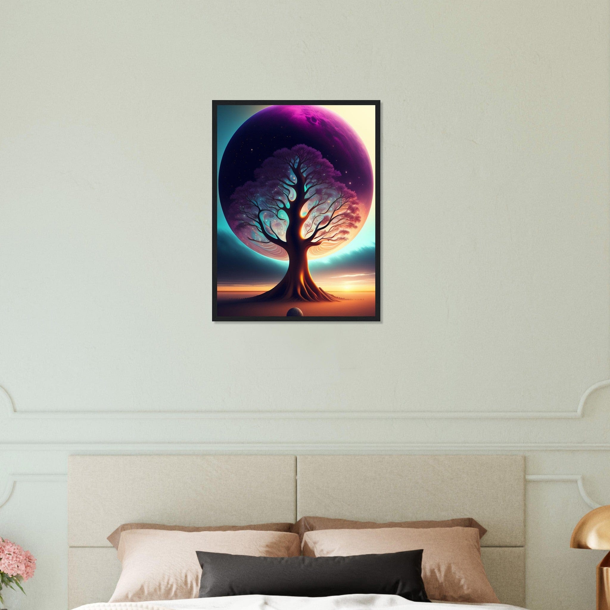 Canvanation Print Material 45x60 cm / 18x24″ Tableau L'Arbre de Vie: Un Pont Entre le Ciel et la Terre