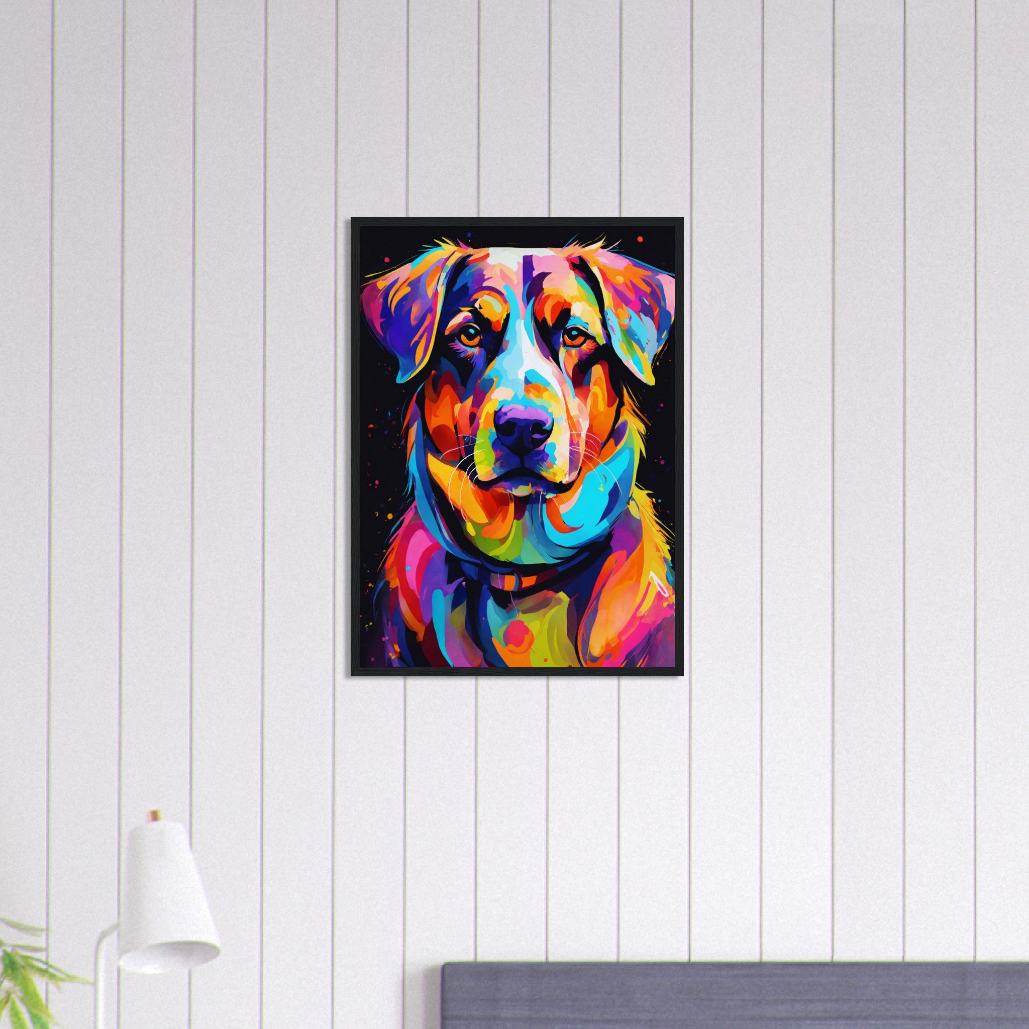 Canvanation Print Material 50x70 cm / 20x28″ Tableau Chien Étoile A Quatre Pattes