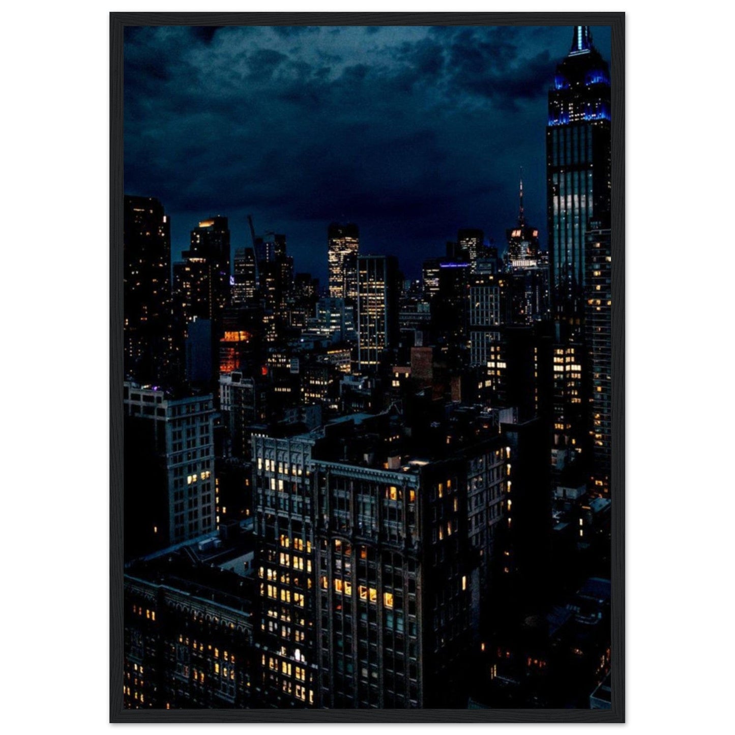 Tableau Ville De Nuit New York - Canvanation