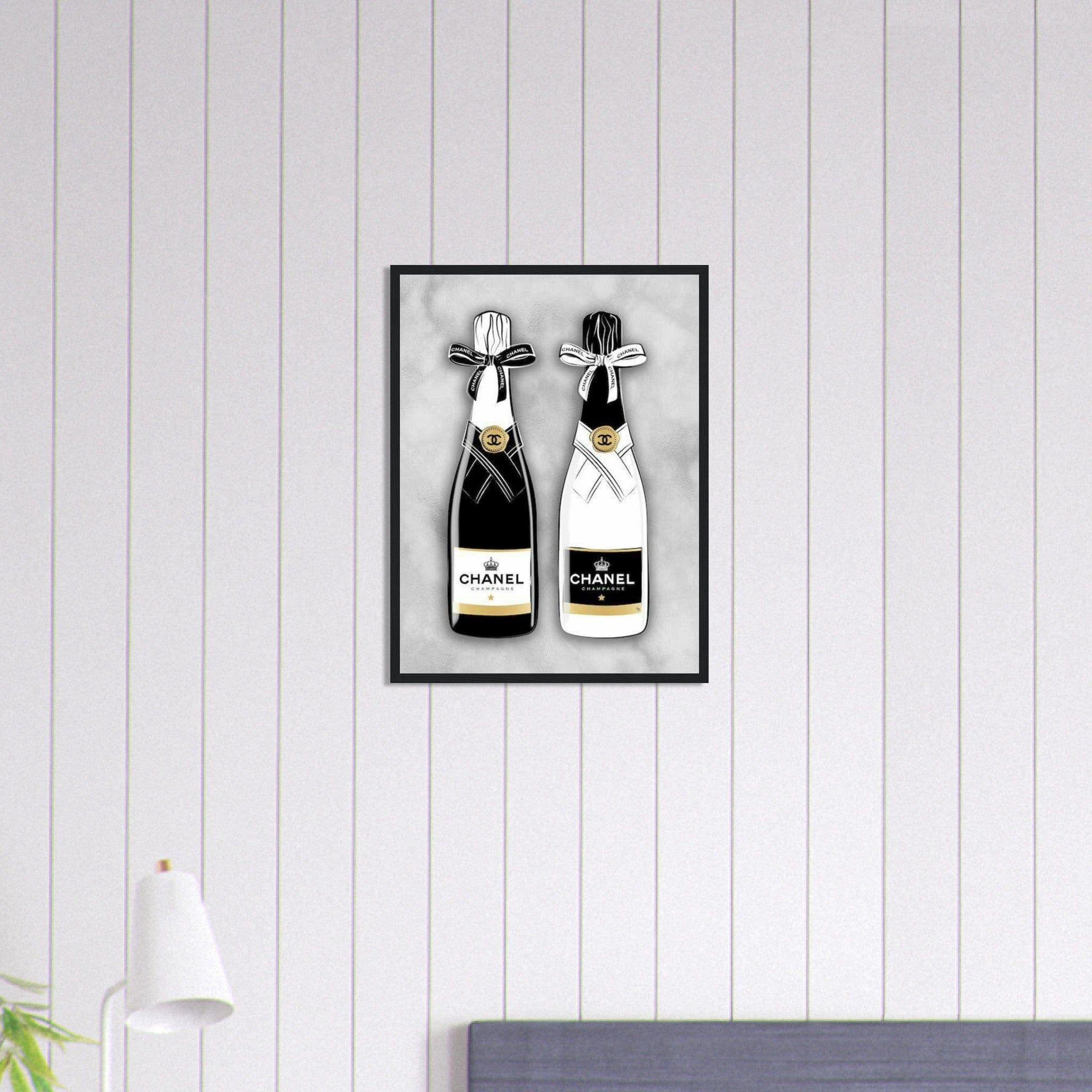 Canvanation Print Material 45x60 cm / 18x24″ Tableau Pop Art Luxe Champagne Chanel