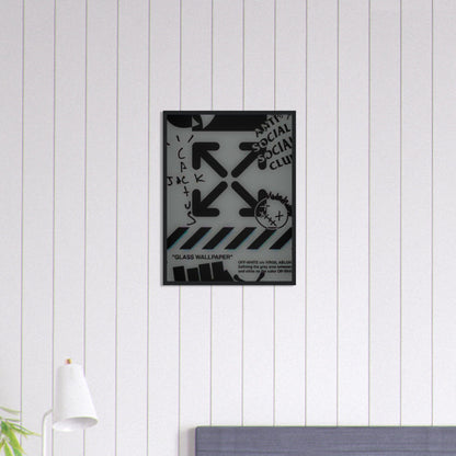 Tableau Marque De Luxe Off White Noir Canvanation