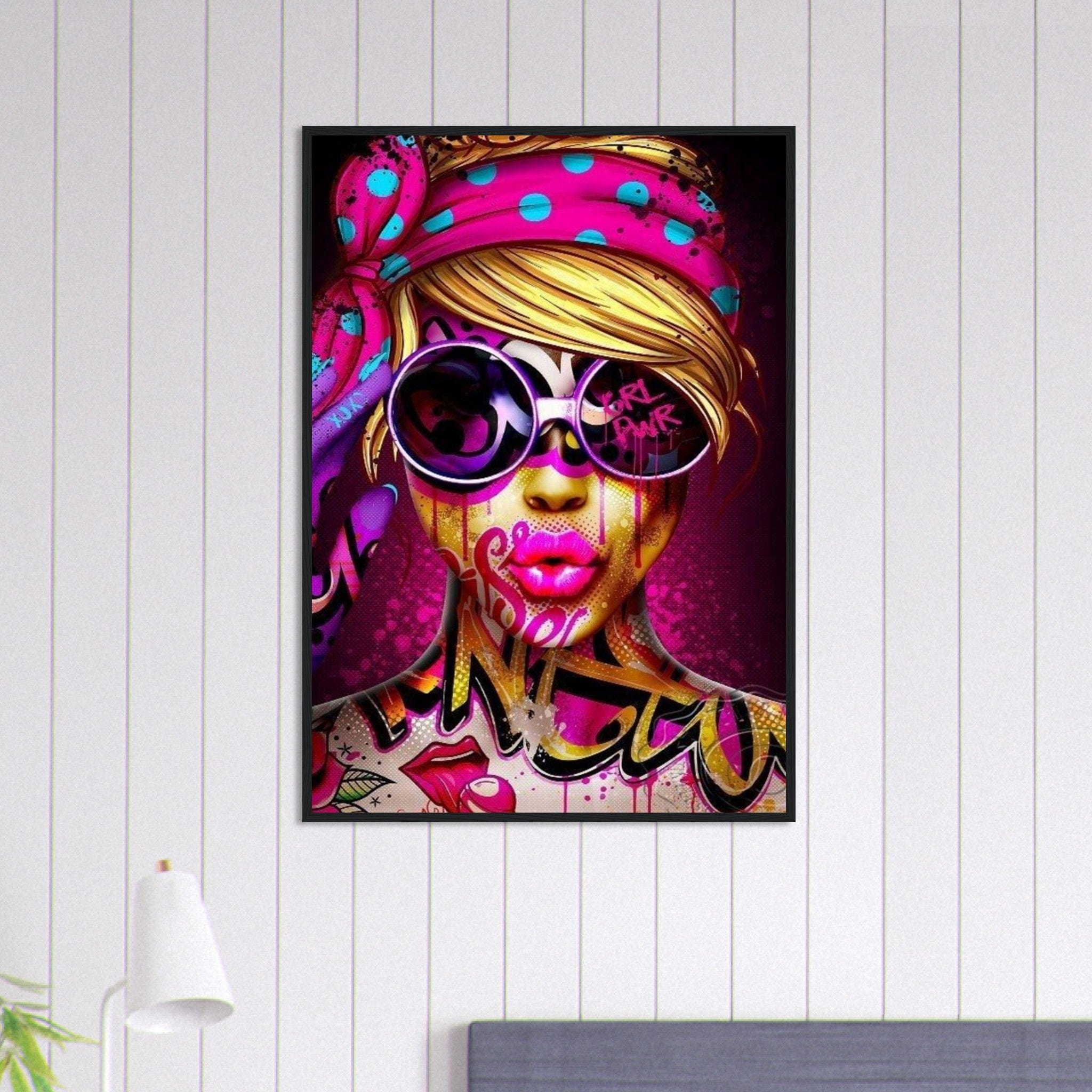 Canvanation Print Material 70x100 cm / 28x40″ Tableau Street Art Femme Tatouage