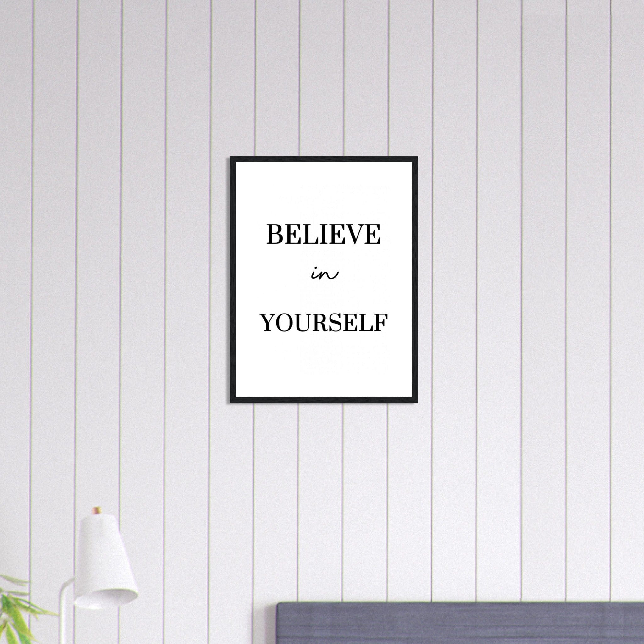 Canvanation Print Material 45x60 cm / 18x24″ Tableau Citation Motivation Crois En Toi