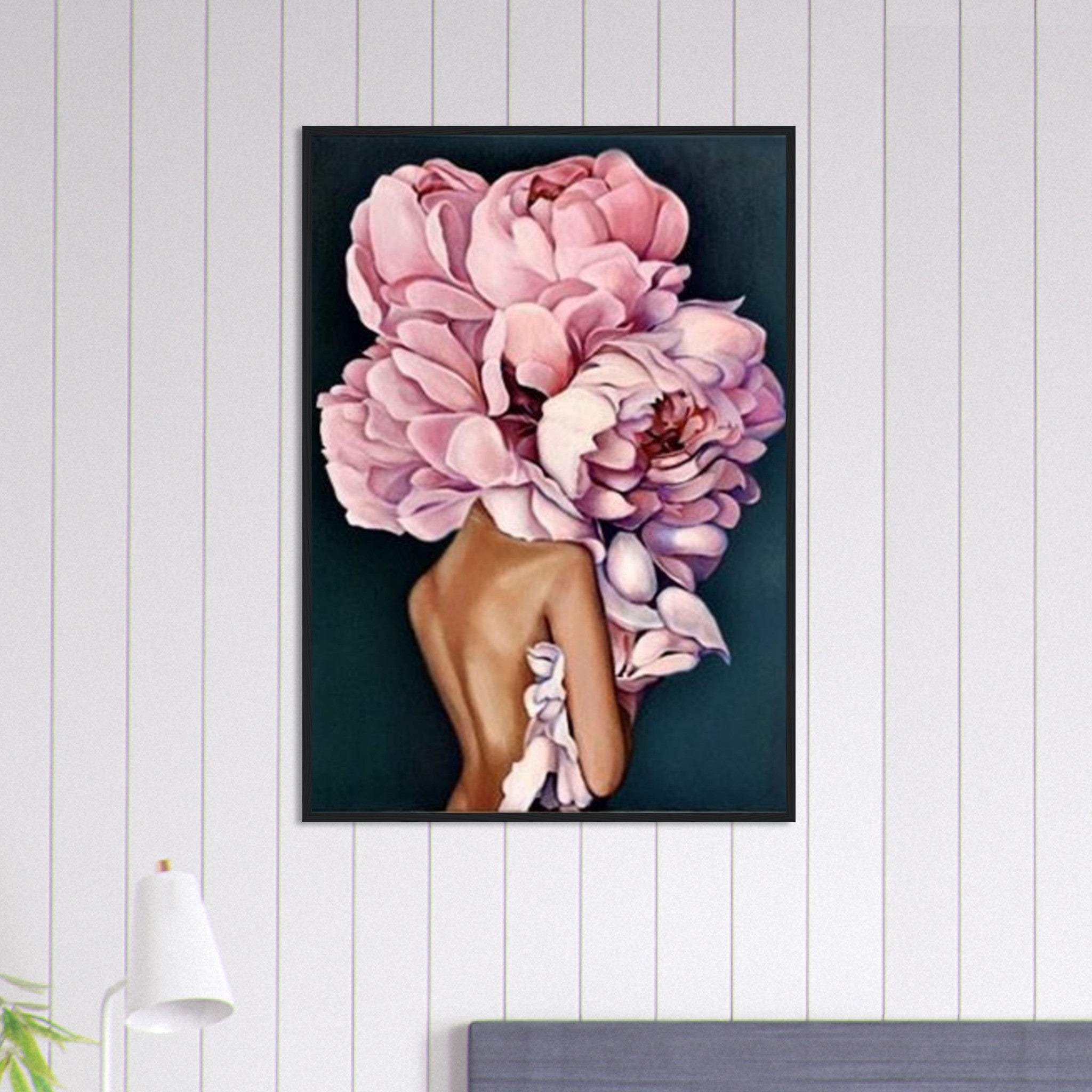 Canvanation Print Material 70x100 cm / 28x40″ Tableau Femme Fleurs Cheveux : L'essence de la nature