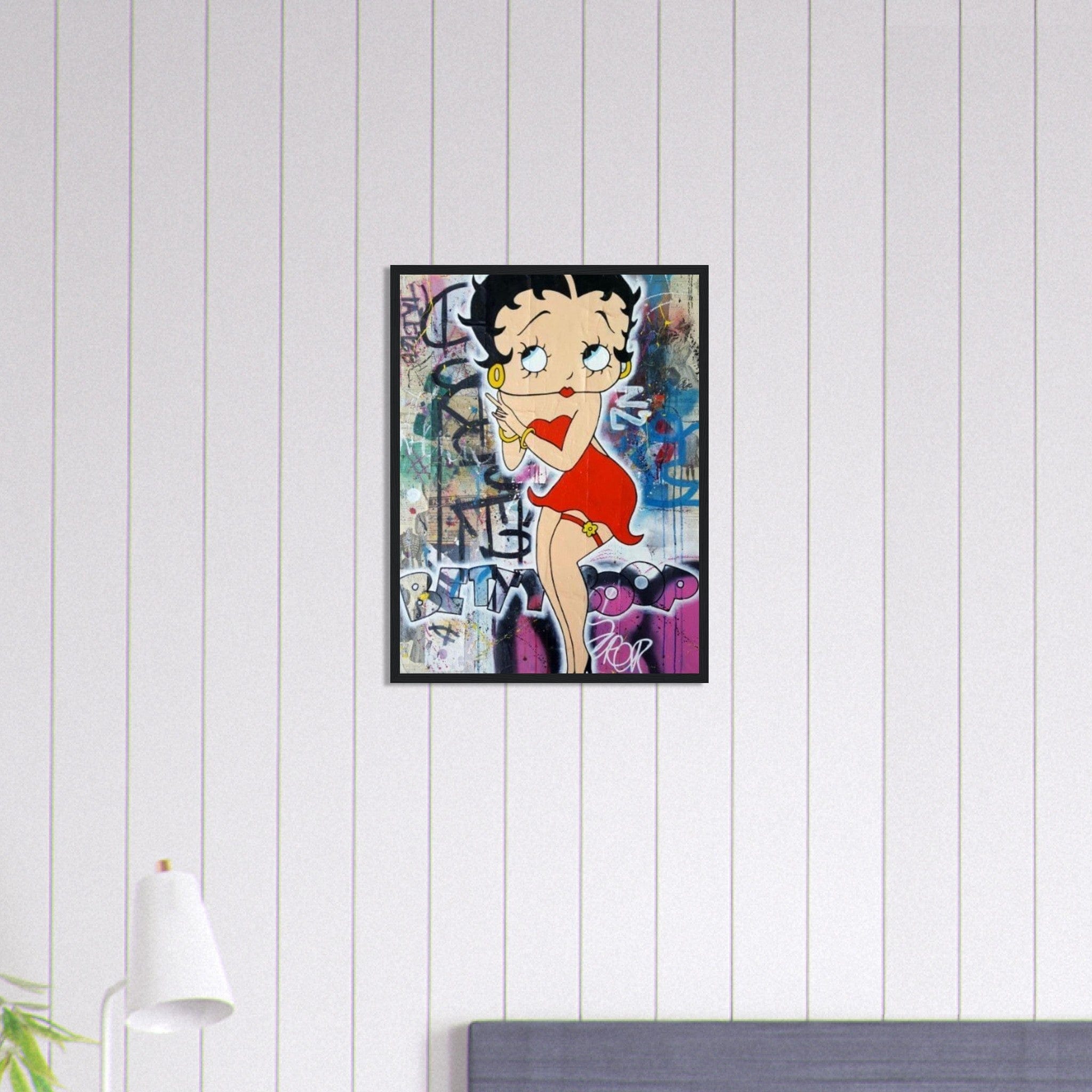 Canvanation Print Material 45x60 cm / 18x24″ Tableau Betty Boop Graffiti