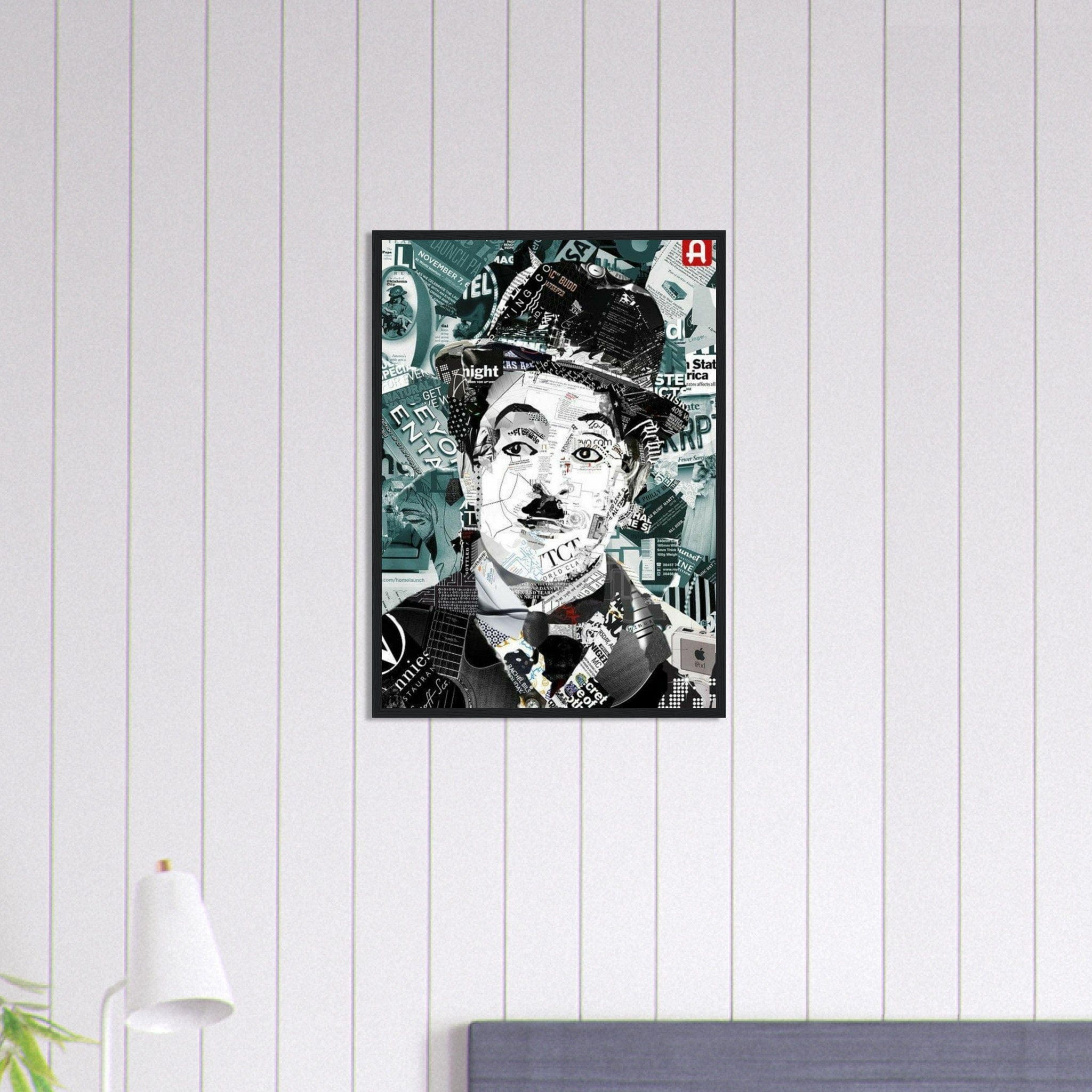 Canvanation Print Material 50x70 cm / 20x28″ Tableau Street Art Homme Chapeau Melon