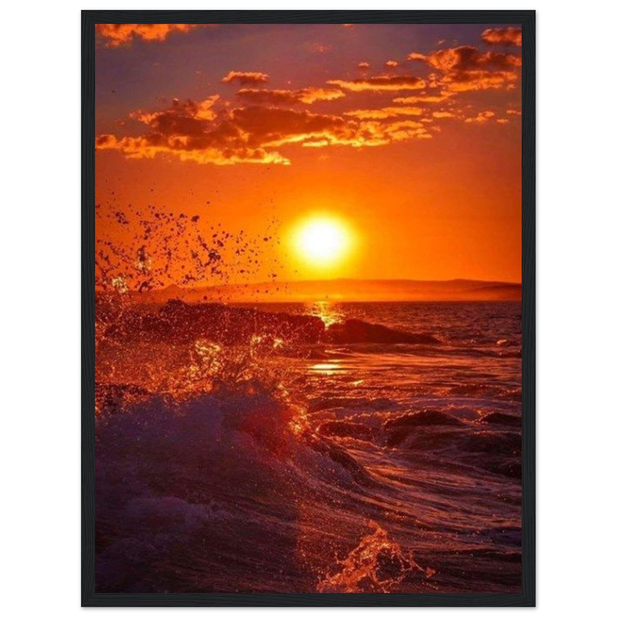 Gelato Print Material 45x60 cm / 18x24″ Tableau Coucher De Soleil Connu