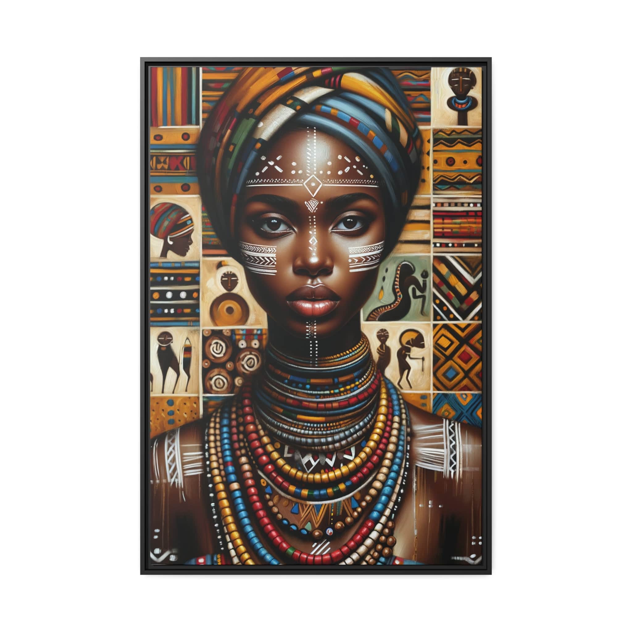 Printify Canvas 81.30 Cm″ x 121.90 Cm″ (Vertical) Tableau "Femmes d'Afrique: Puissantes voix et récits inspirants"