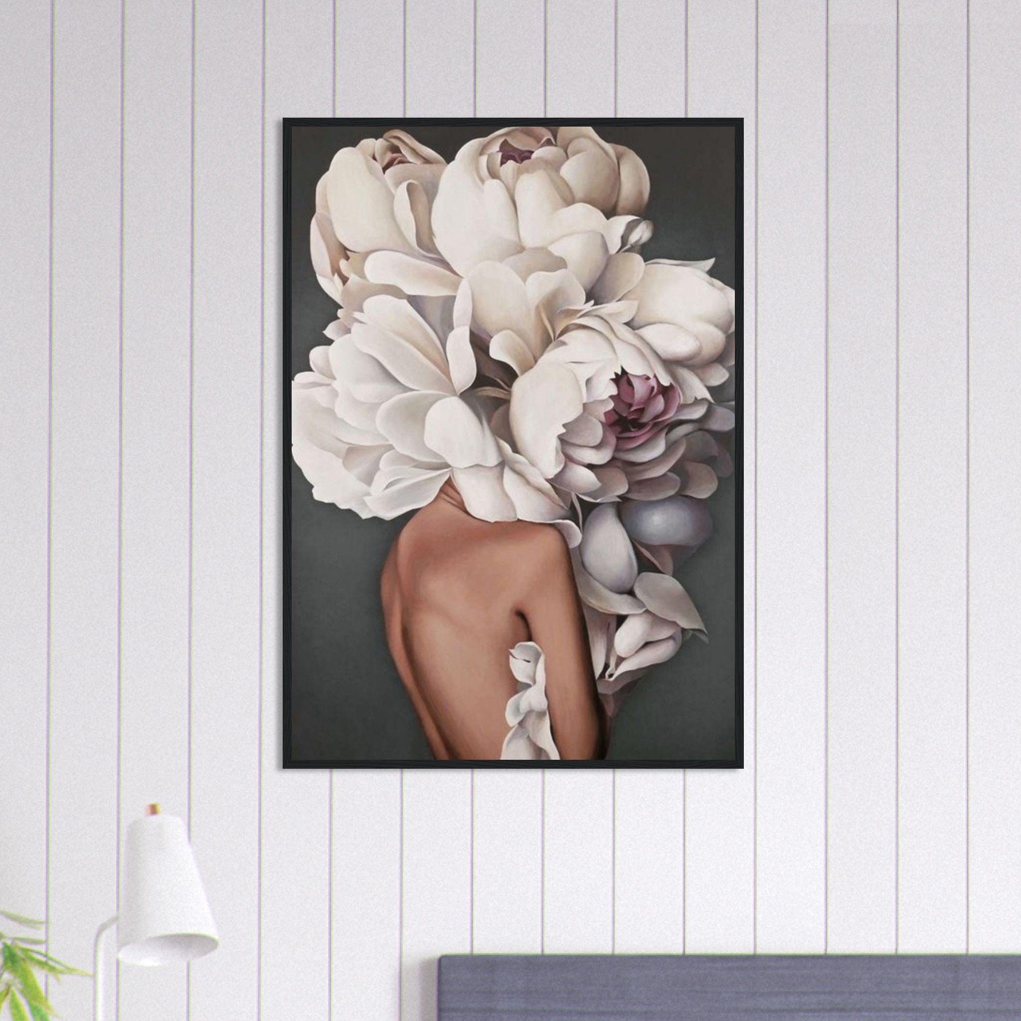 Canvanation Print Material 70x100 cm / 28x40″ Tableau Femme Fleurs Cheveux : Charme florissant