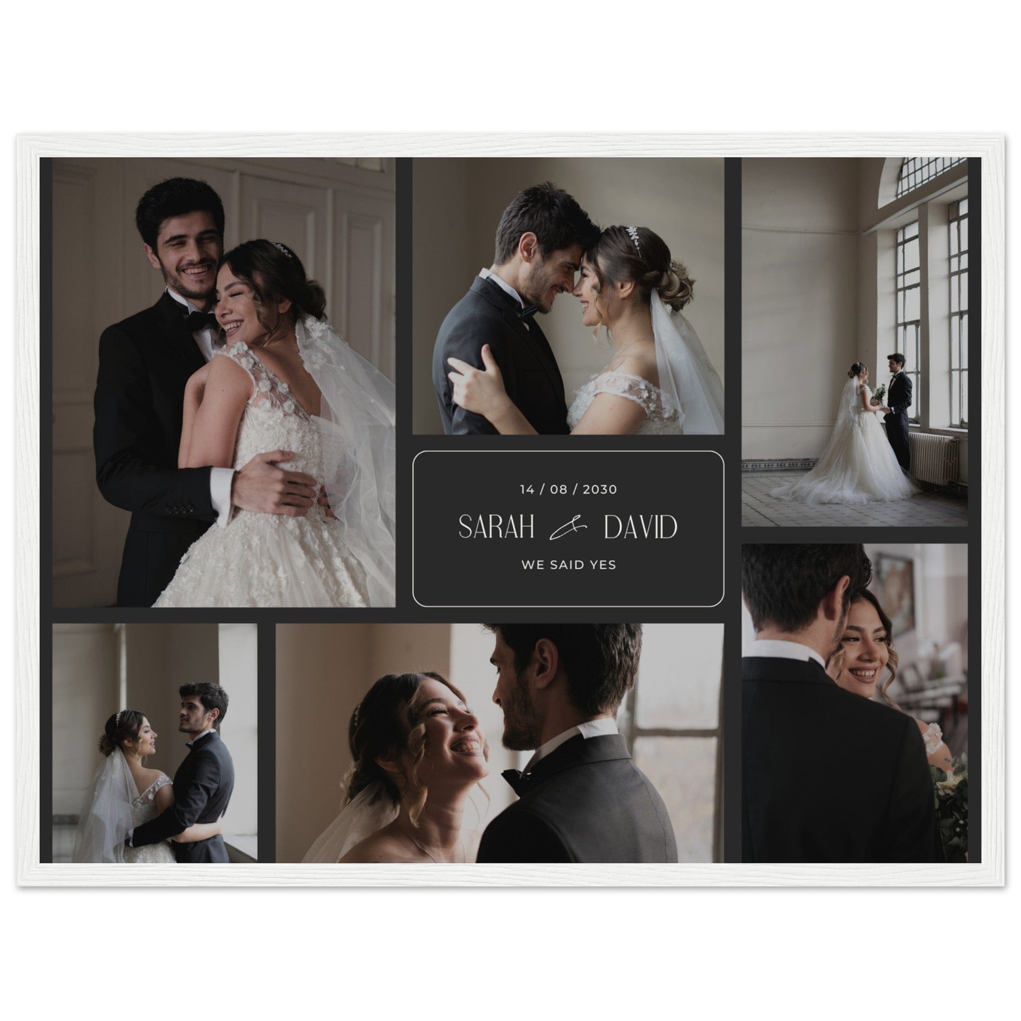 Canvanation Print Material 45x60 cm / 18x24″ / Blanc Pele Mele Photos Mariage Noir