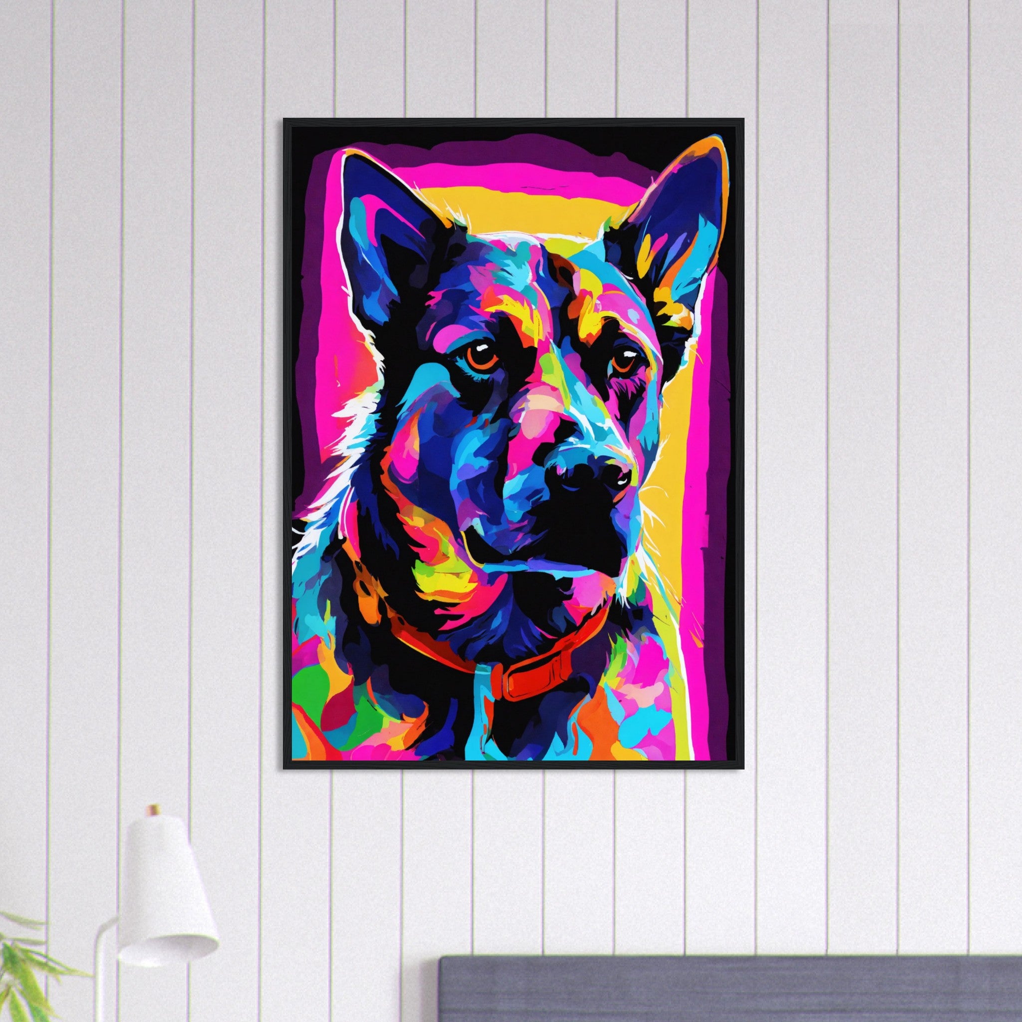 Canvanation Print Material 70x100 cm / 28x40″ Tableau Chien Câlin Matinal