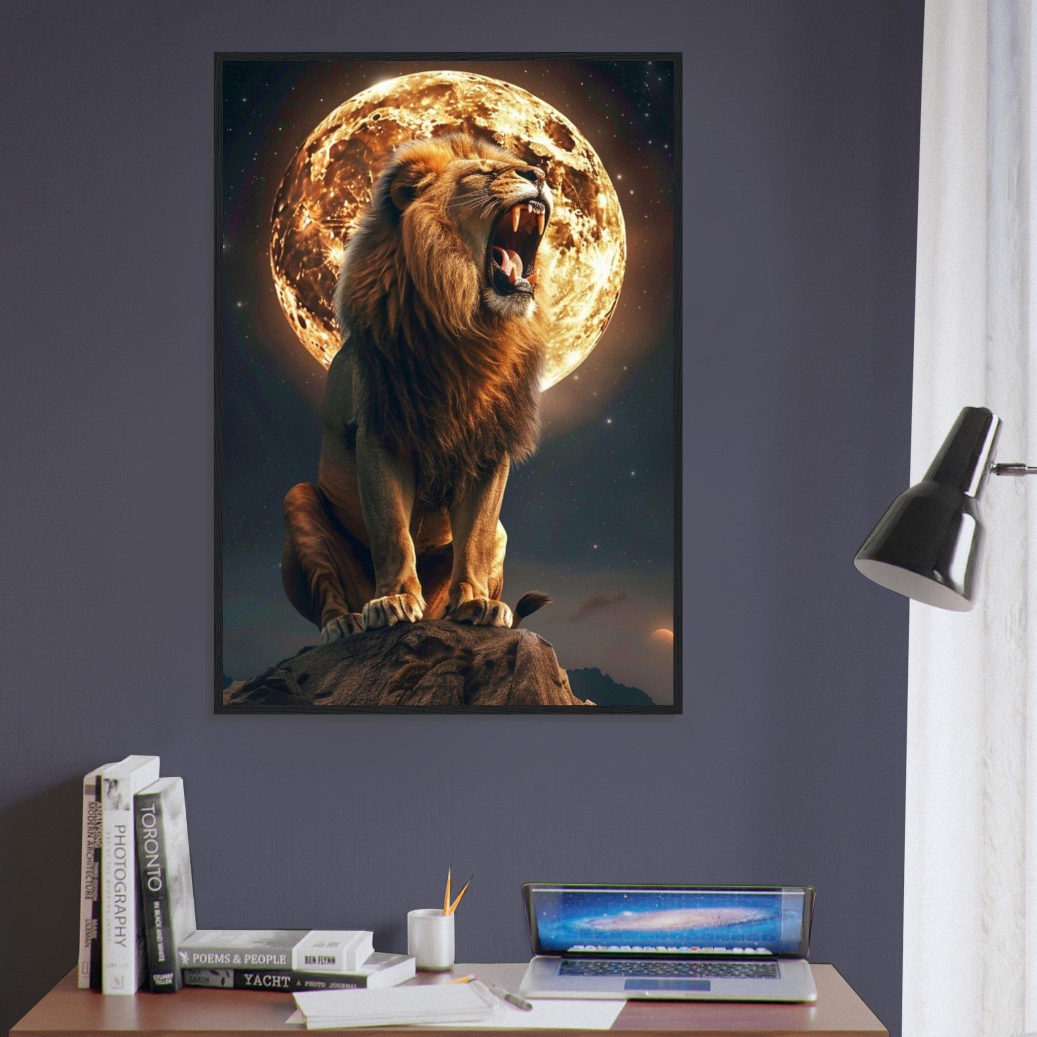 Canvanation Print Material Tableau Street Art Lion Lune