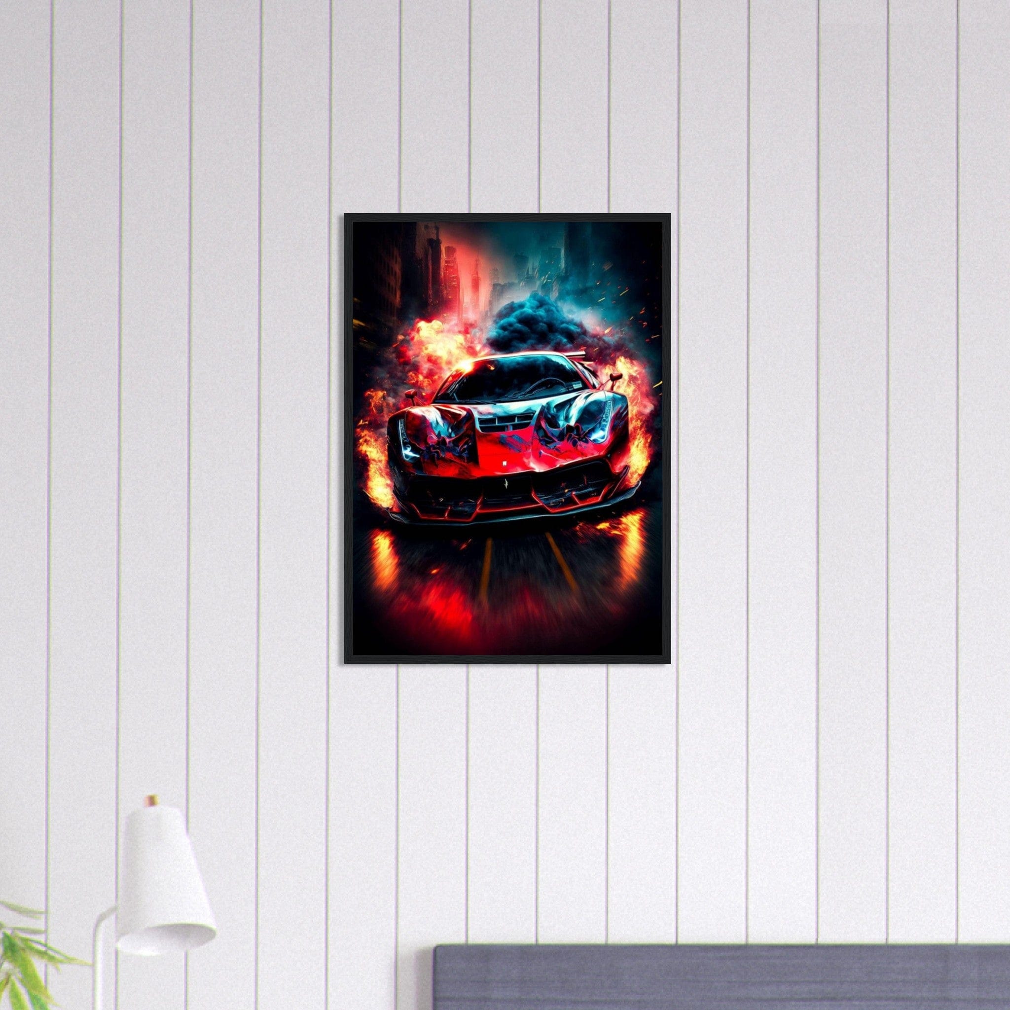 Canvanation Print Material 50x70 cm / 20x28″ Tableau Voiture Ferrari Tributo Sp