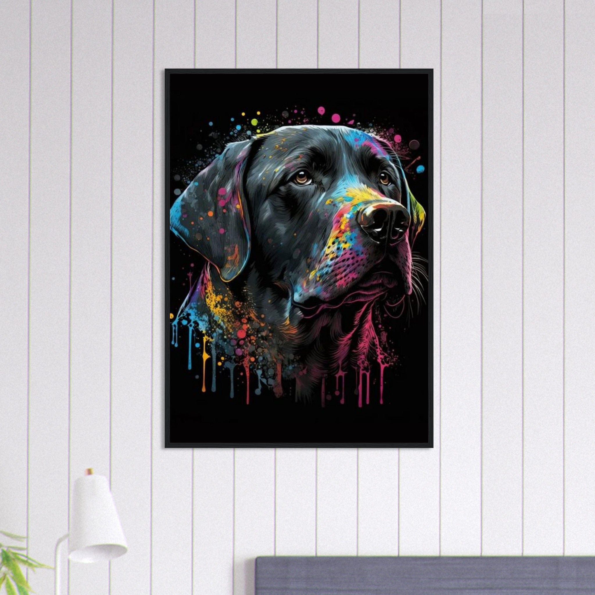 Canvanation Print Material 70x100 cm / 28x40″ Tableau Chien Pop Art