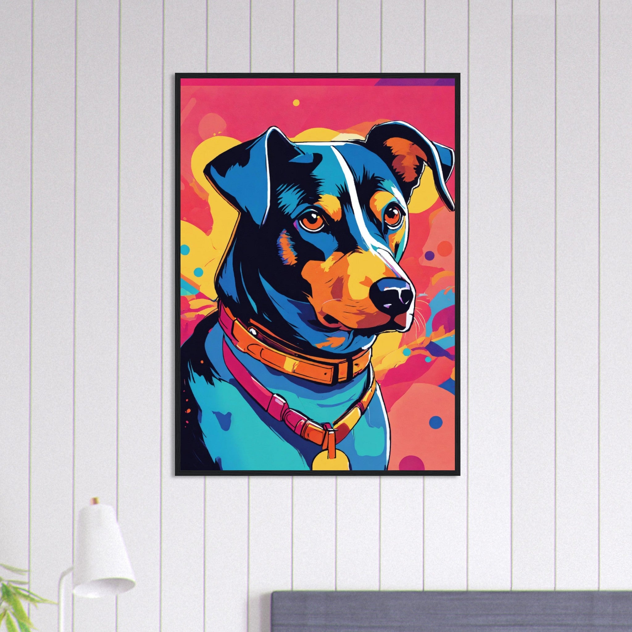 Canvanation Print Material 70x100 cm / 28x40″ Tableau Chien Complice Du Jour