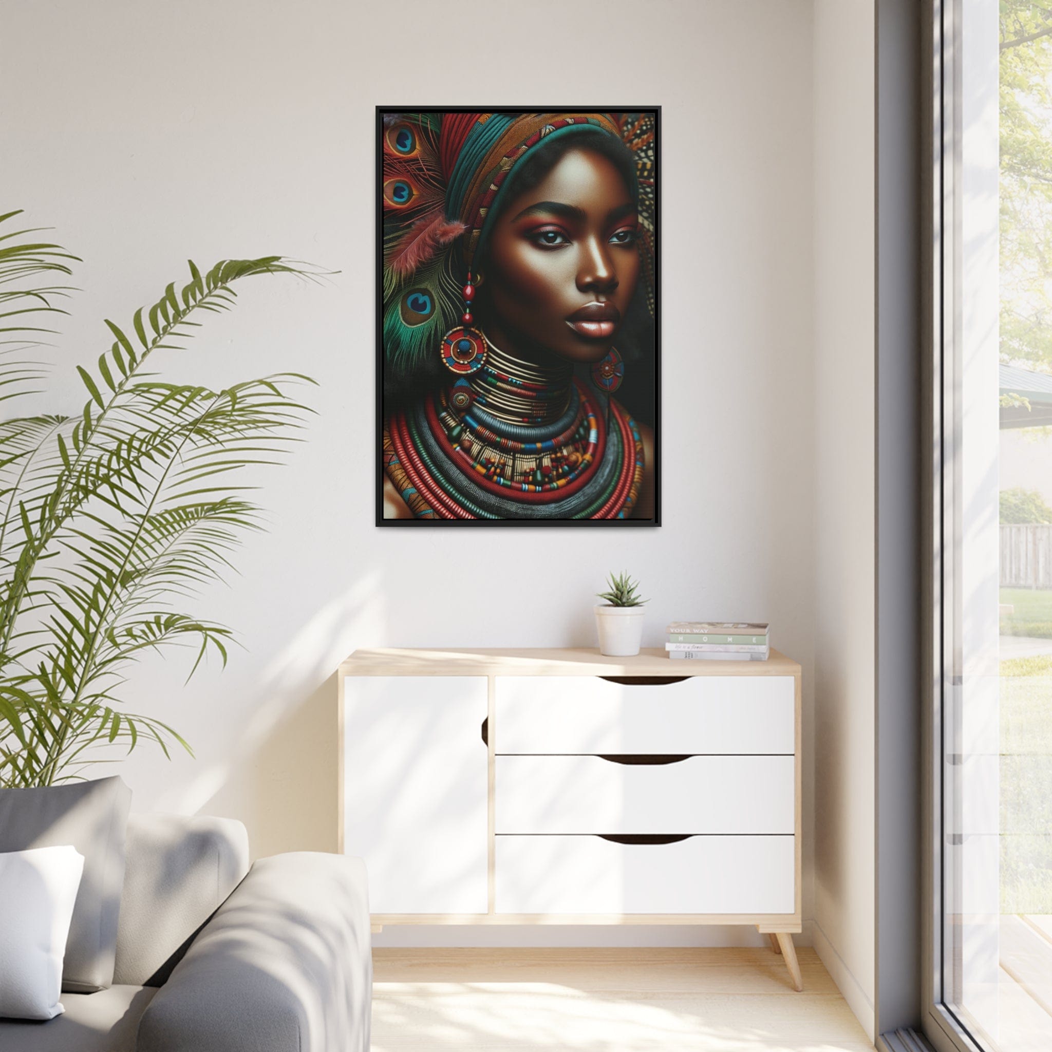 Printify Canvas Tableau "La grâce intemporelle : portraits de femmes africaines"