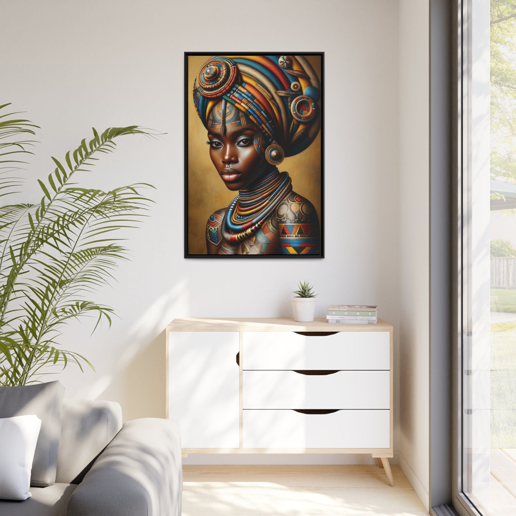 Printify Canvas Tableau "Femmes africaines : L'essence de la beauté et de la résilience."