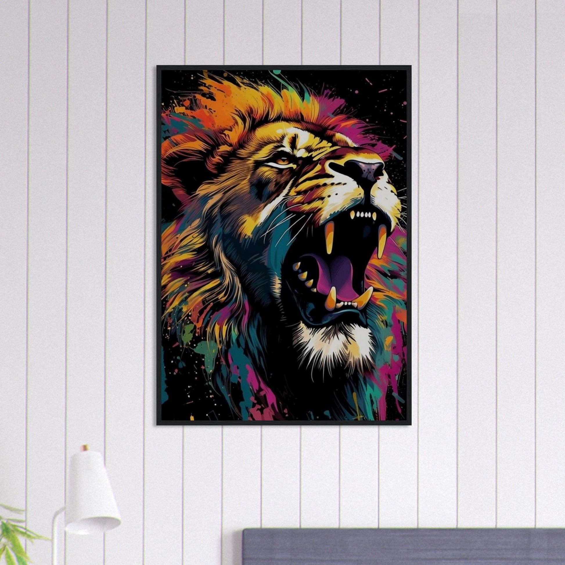 Tableau Pop Art Lion