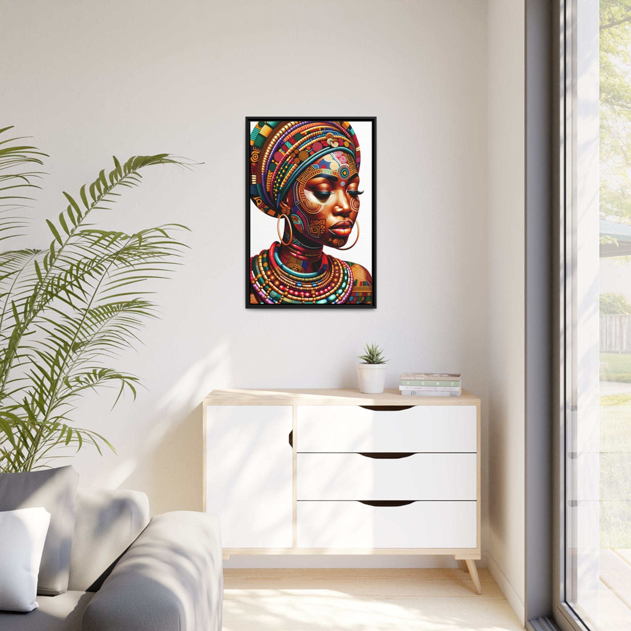 Printify Canvas Tableau African Queen