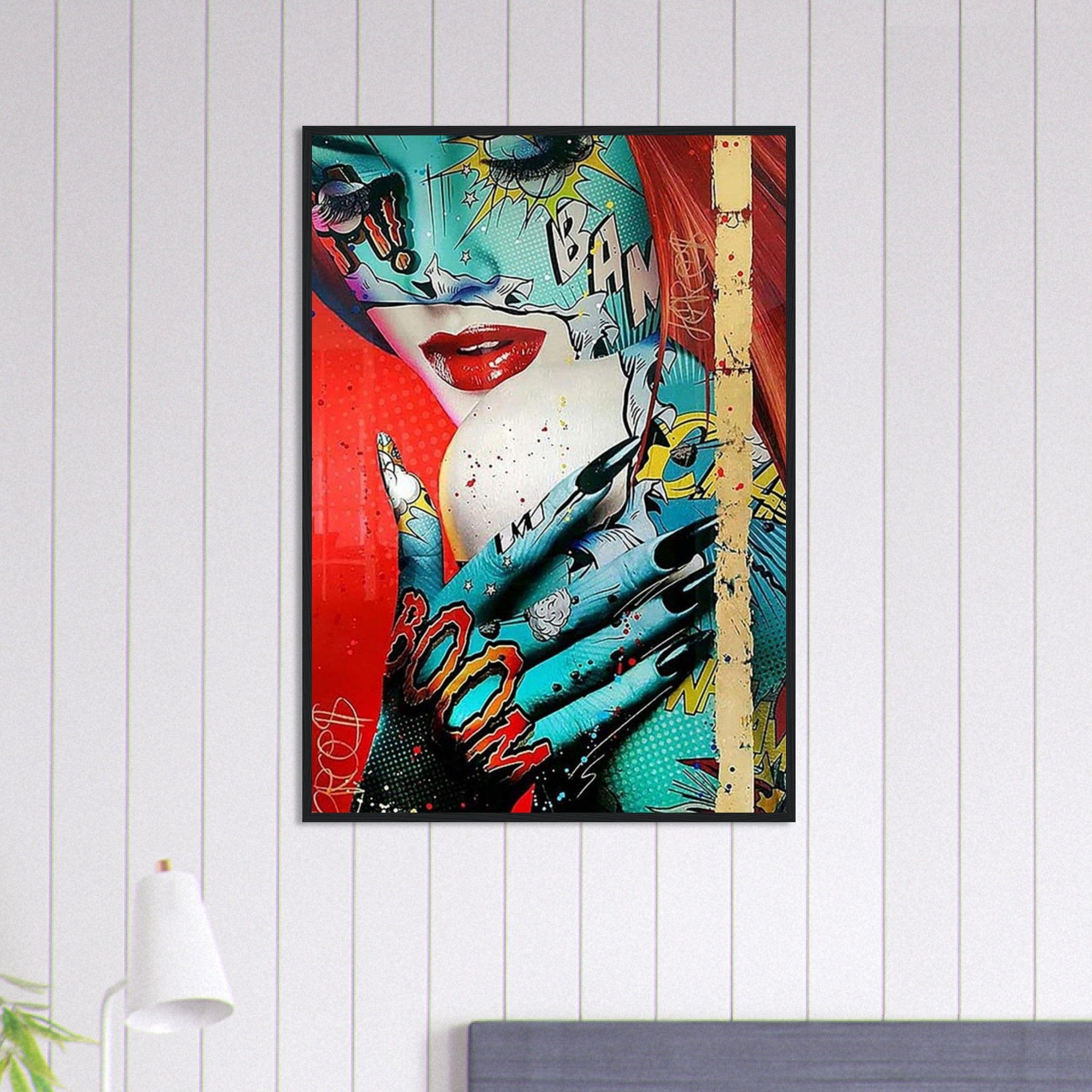 Canvanation Print Material 70x100 cm / 28x40″ Tableau Street Art Femme Rousse