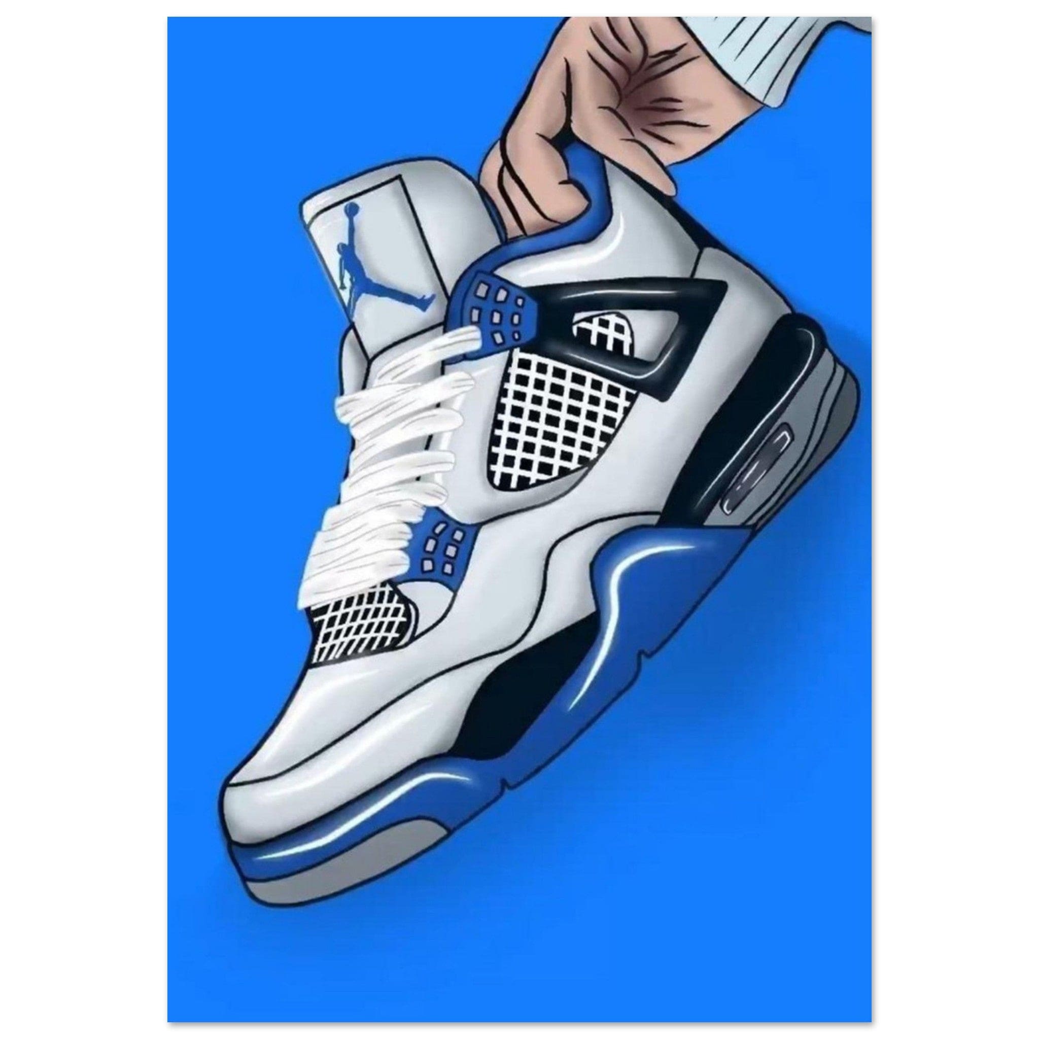 Gelato Print Material 70x100 cm / 28x40″ Poster Sneaker Jordan Bleu