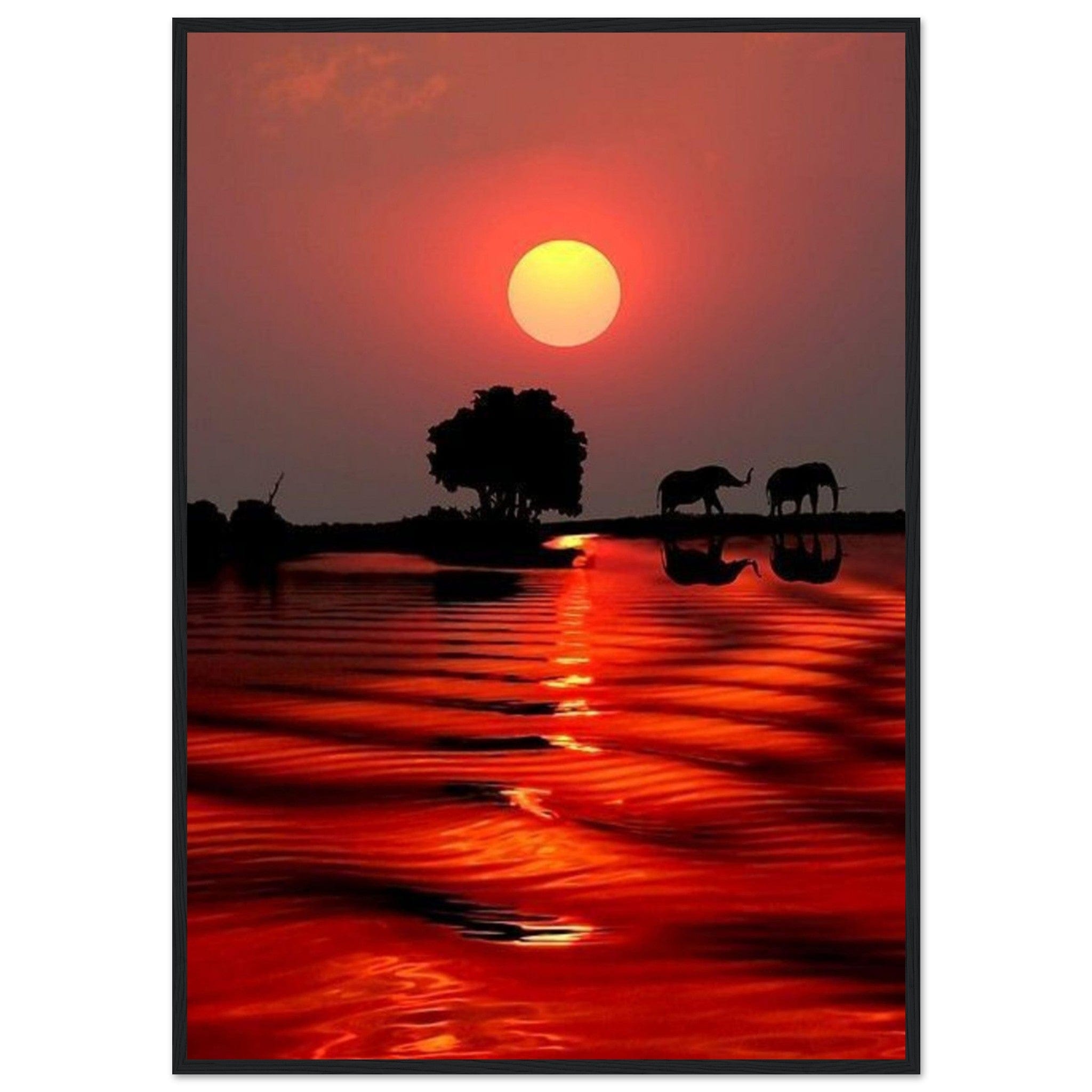 Gelato Print Material 70x100 cm / 28x40″ Coucher De Soleil Tableau