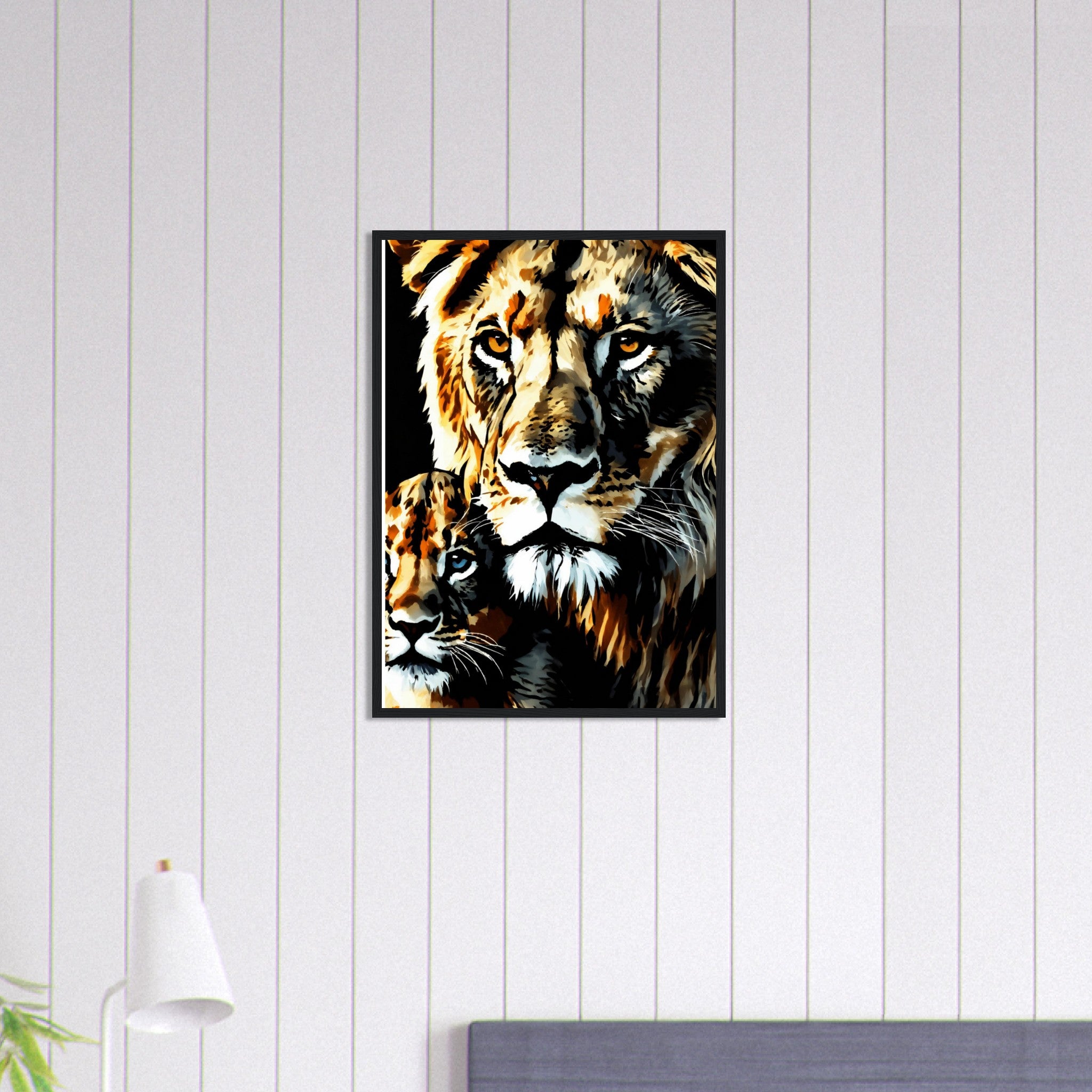 Canvanation Print Material 50x70 cm / 20x28″ Tableau Lionceau Éclat De Jeunesse