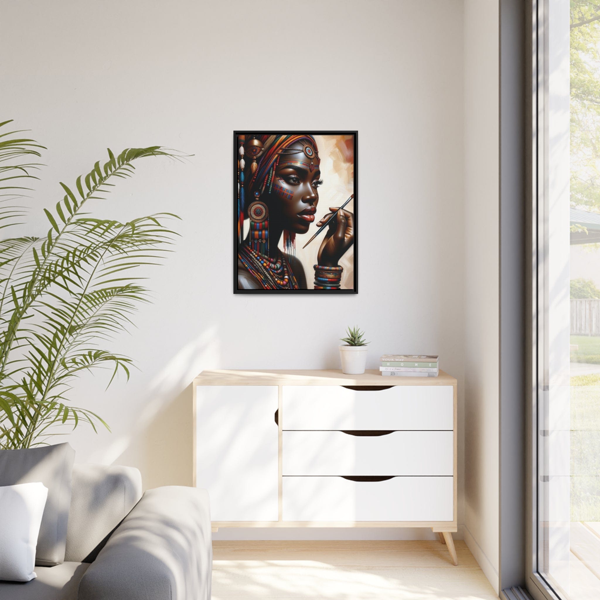 Printify Canvas Tableau "La beauté et la puissance des femmes africaines"