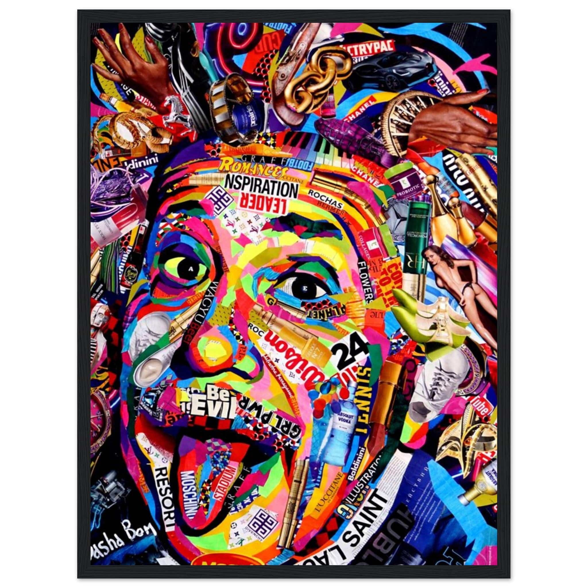 Canvanation Print Material Tableau Einstein Street Art