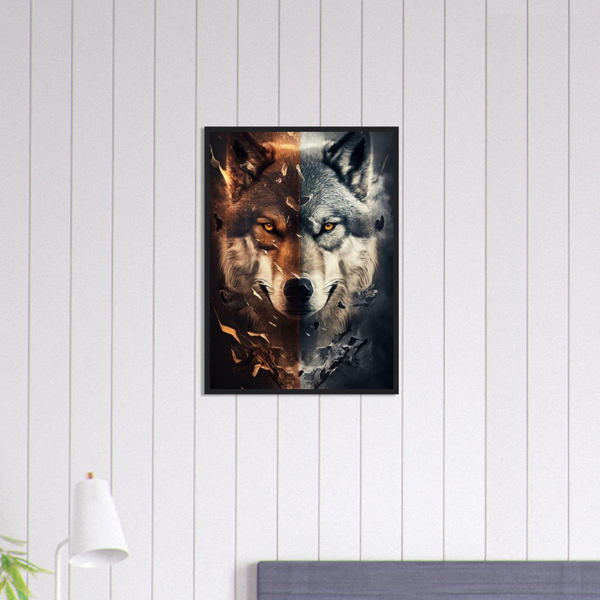 Canvanation Print Material 50x70 cm / 20x28″ Tableau Loup Blanc