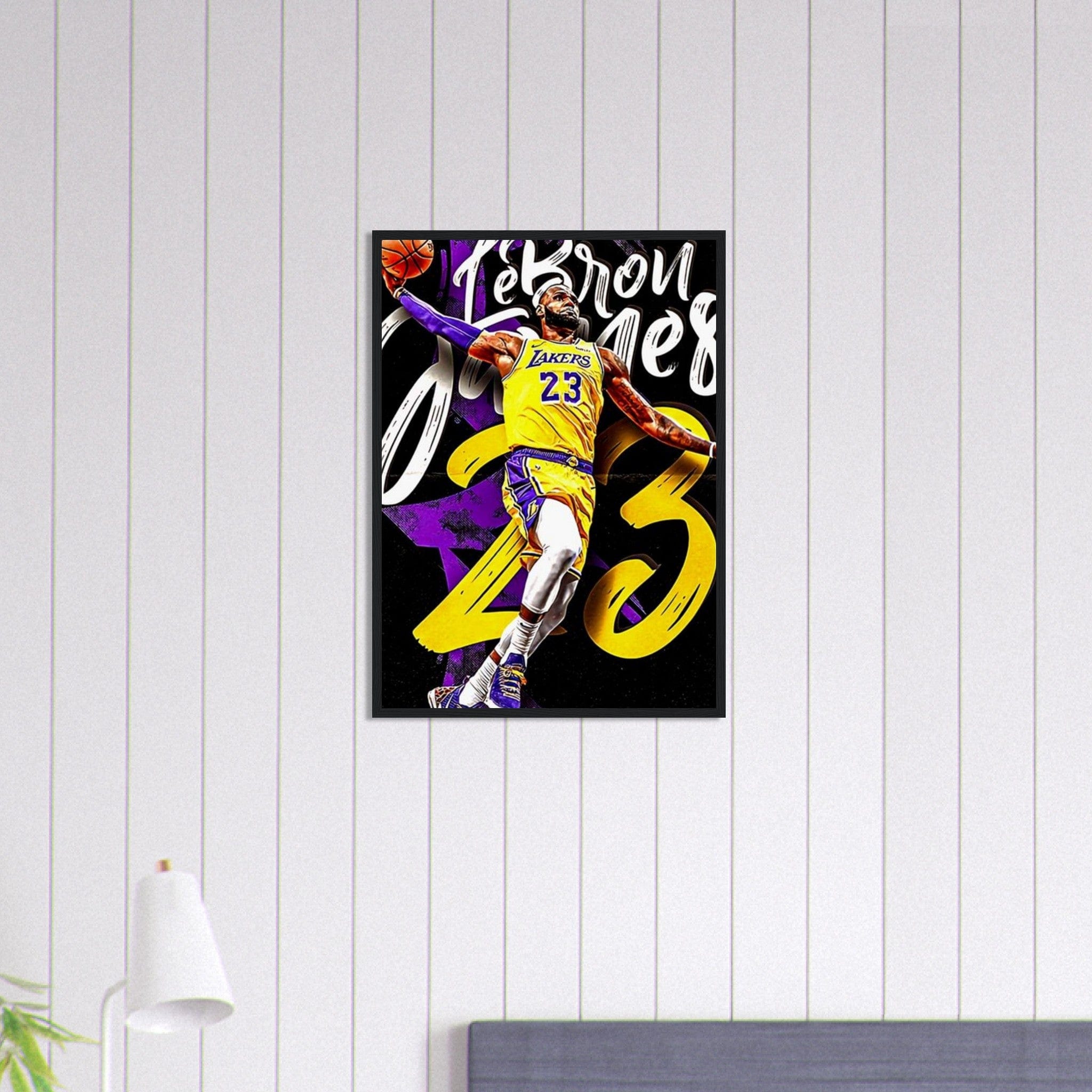 Canvanation Print Material 50x70 cm / 20x28″ Tableau Basket Lebron James