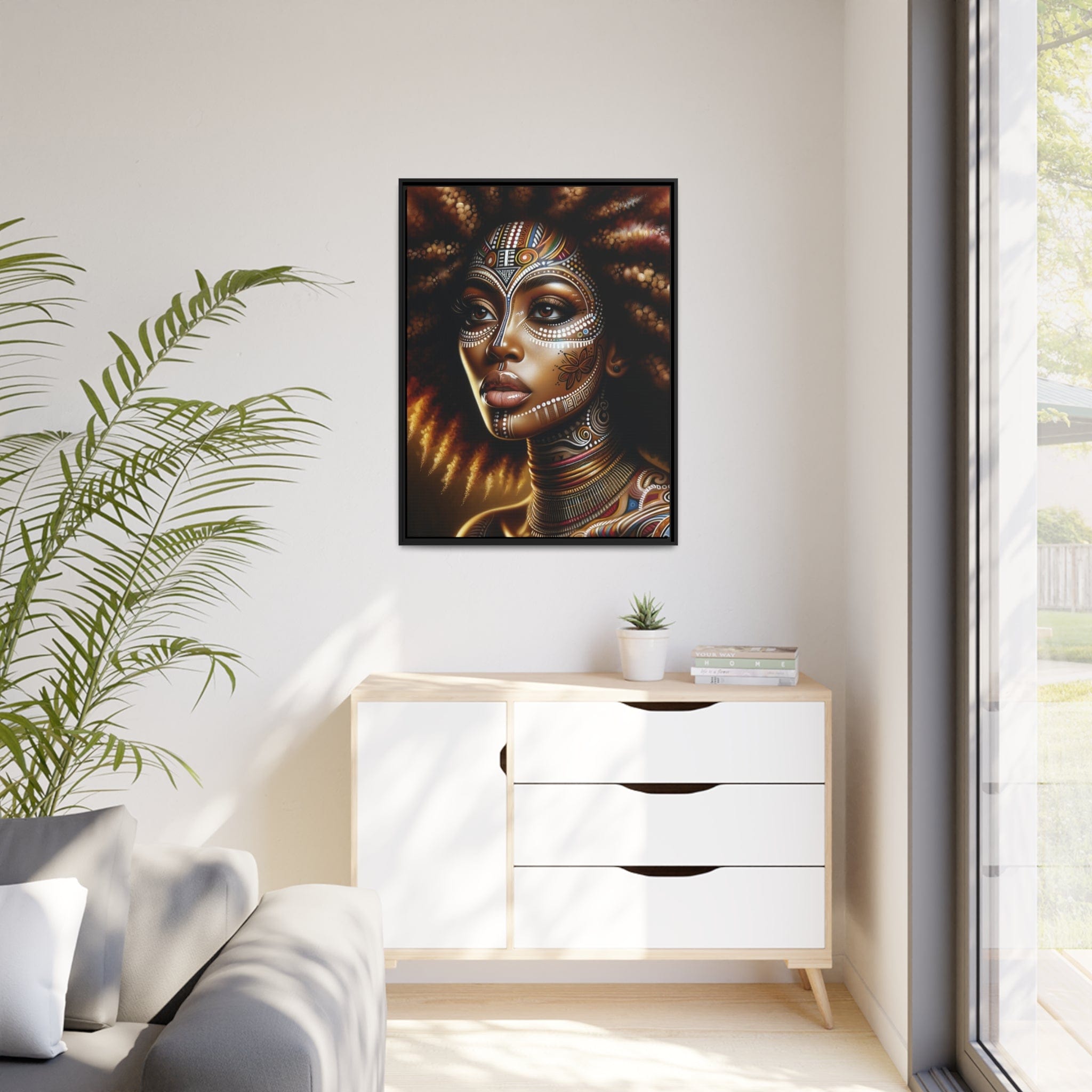 Printify Canvas Tableau "La beauté et la force de la femme africaine"