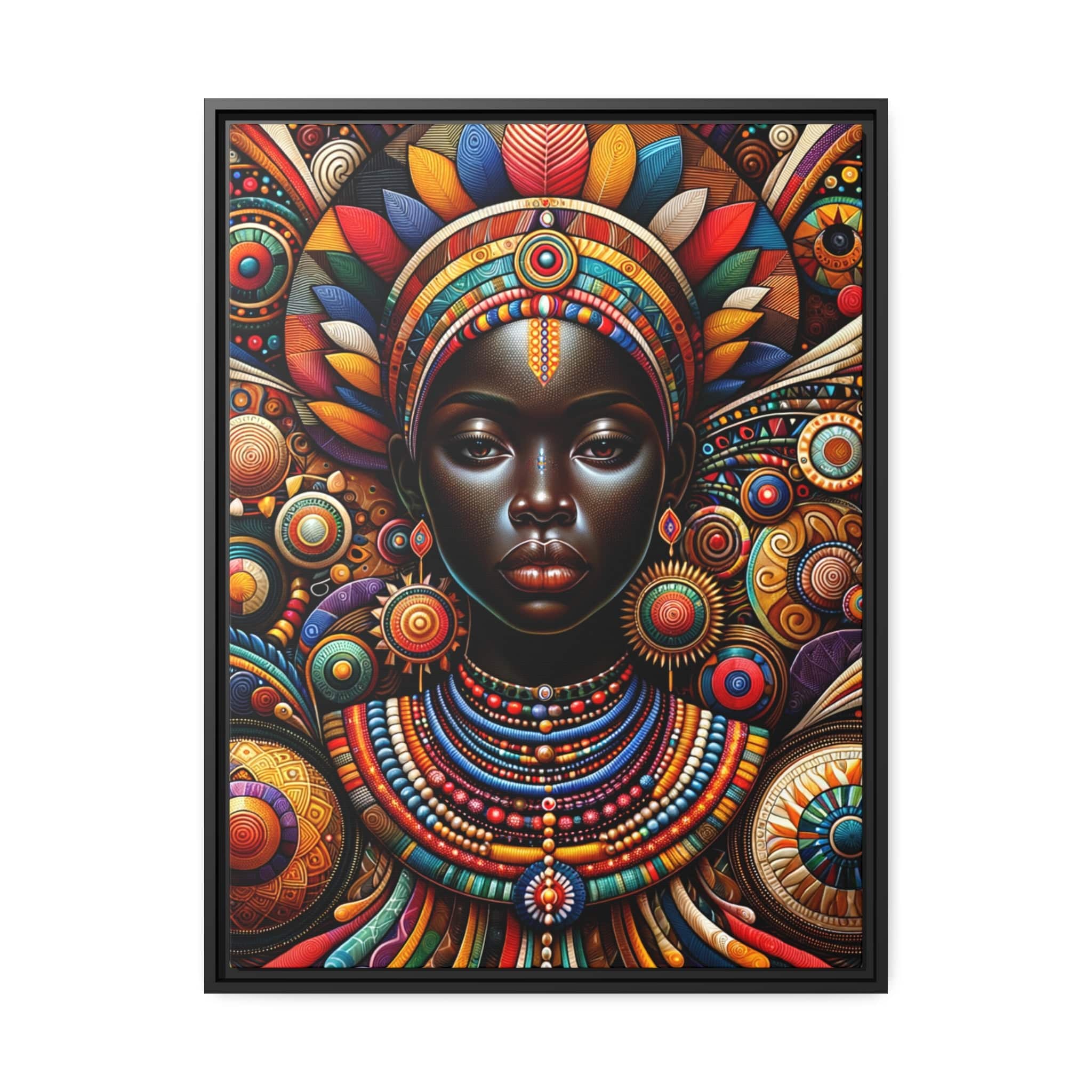 Printify Canvas 61.00 Cm" x 81.30 Cm" (Vertical) Tableau "La puissance et la grâce : un hommage à la femme africaine"