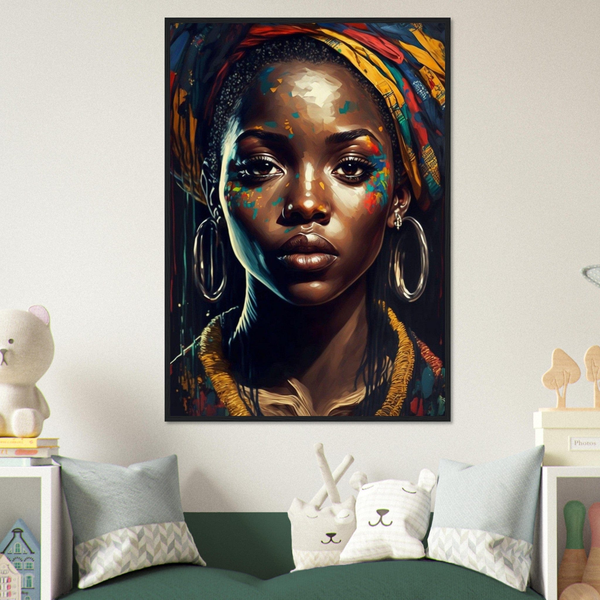 Canvanation Print Material 70x100 cm / 28x40″ Tableaux Portrait Femme Afrique