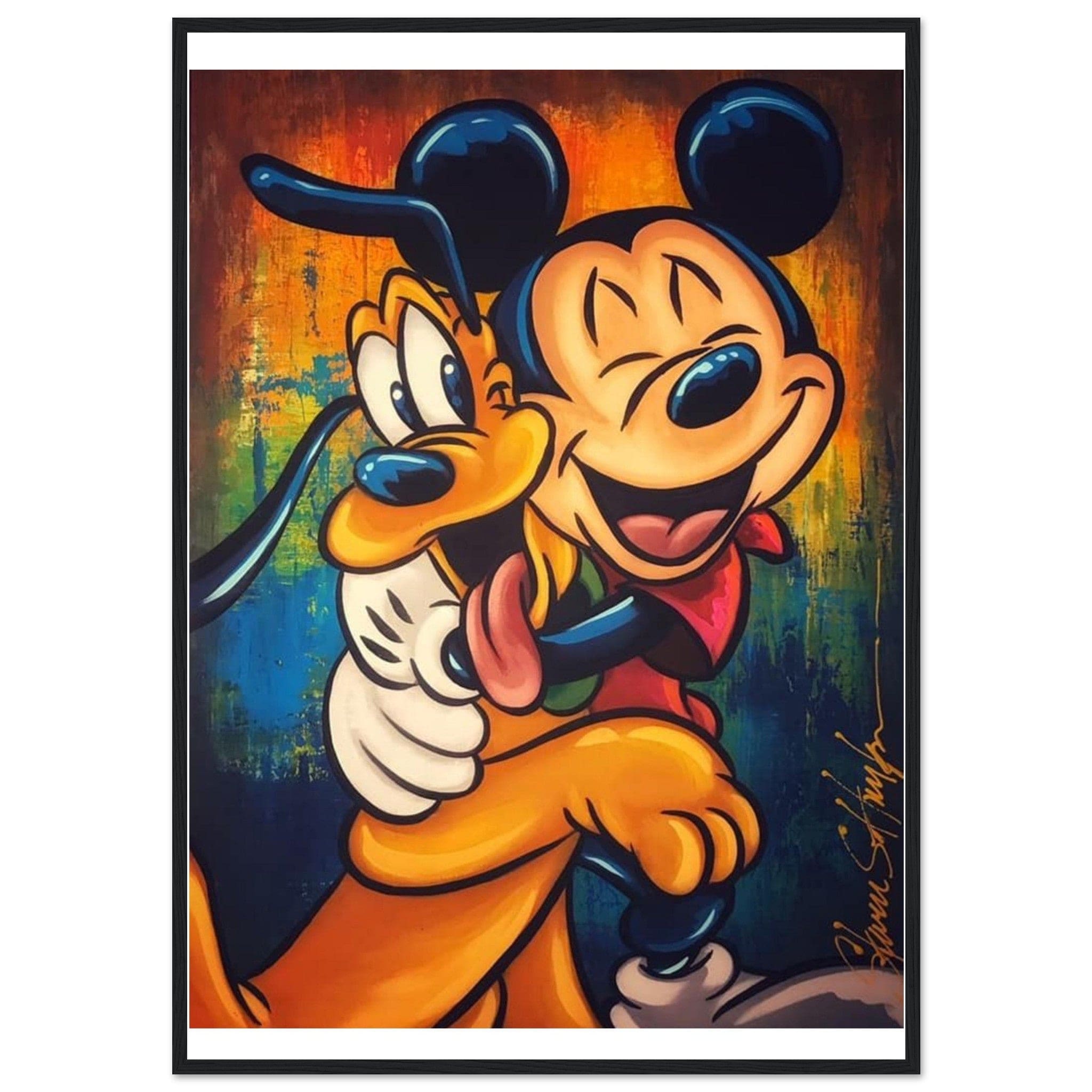 Tableau Mickey et Pluto - Canvanation