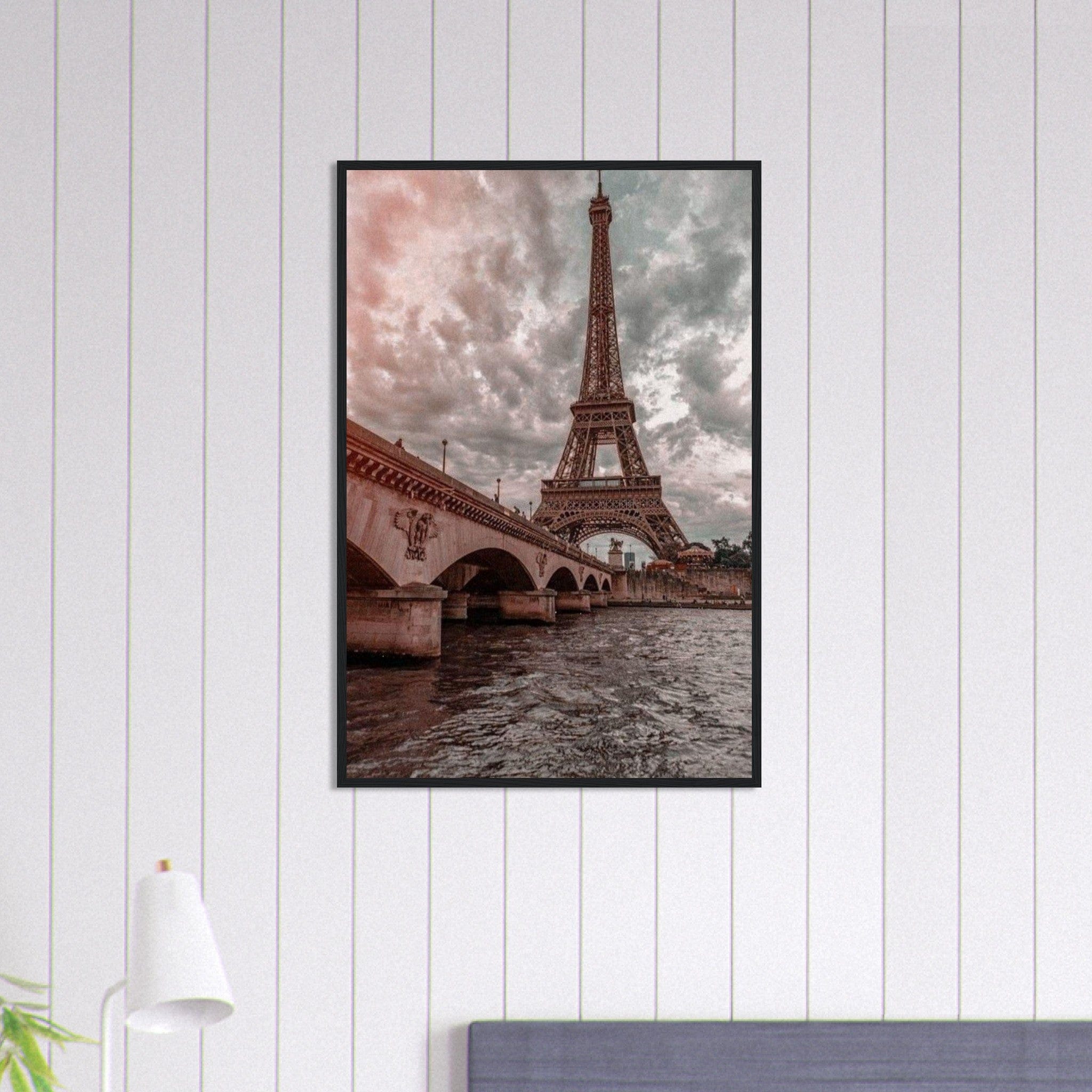 Canvanation Print Material 60x90 cm / 24x36″ Tableau Paris Pont De La Tour Eiffel