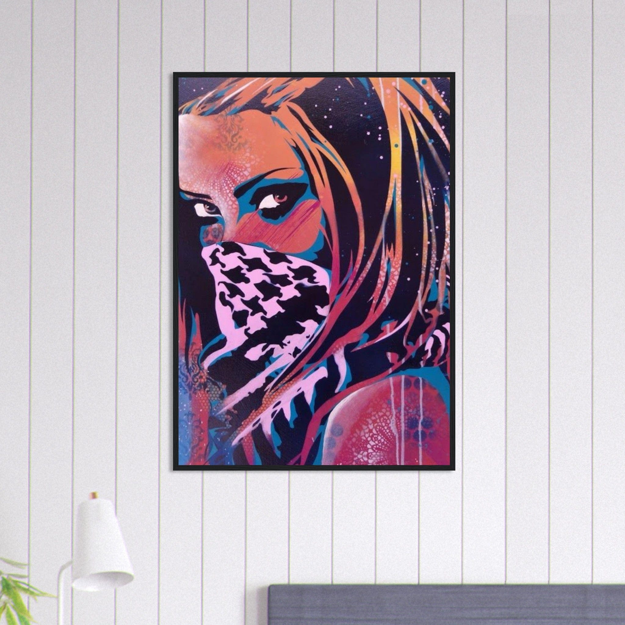 Canvanation Print Material 70x100 cm / 28x40″ Tableau Street Art Femme Gang