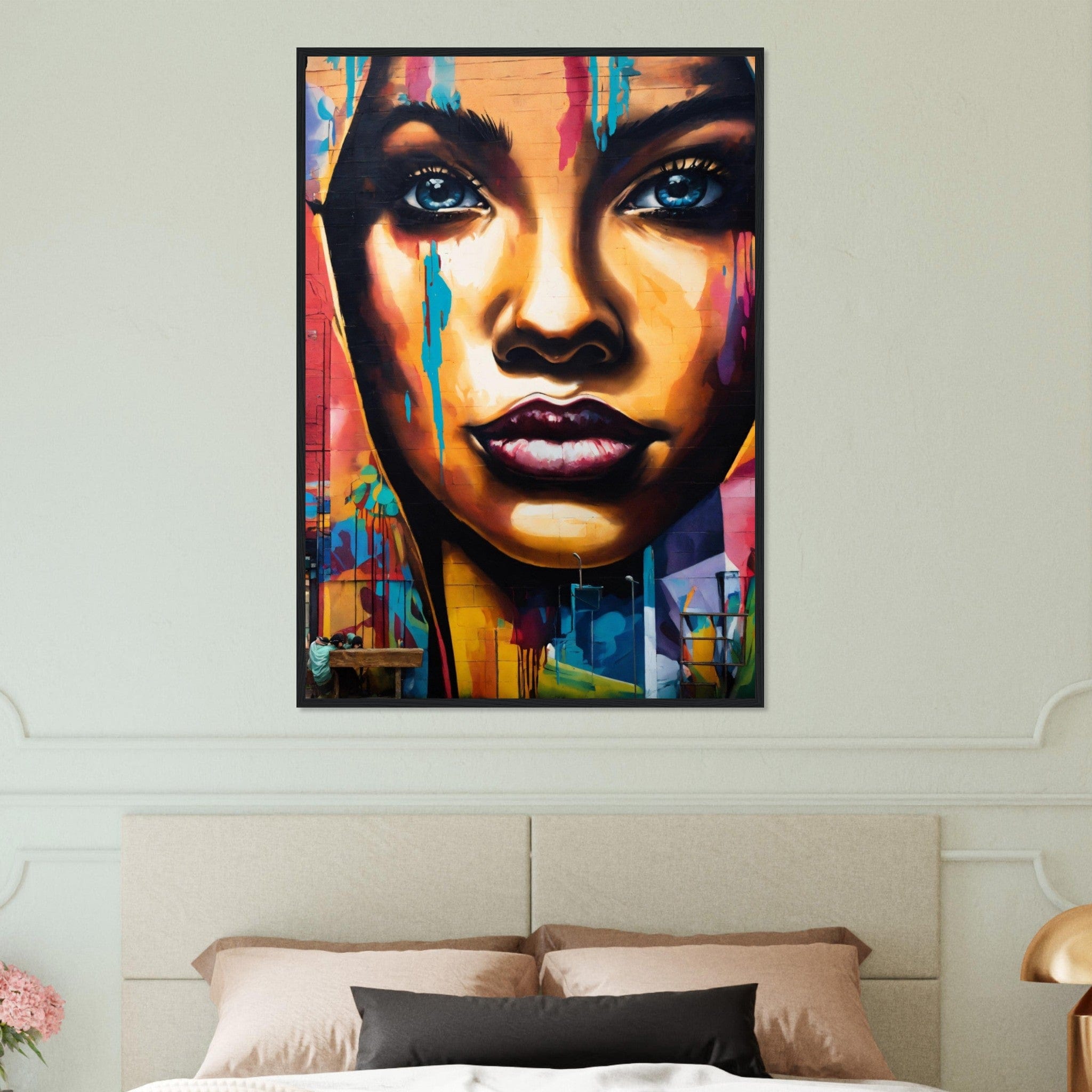 Canvanation Print Material Tableau Art Street Femme Peinture