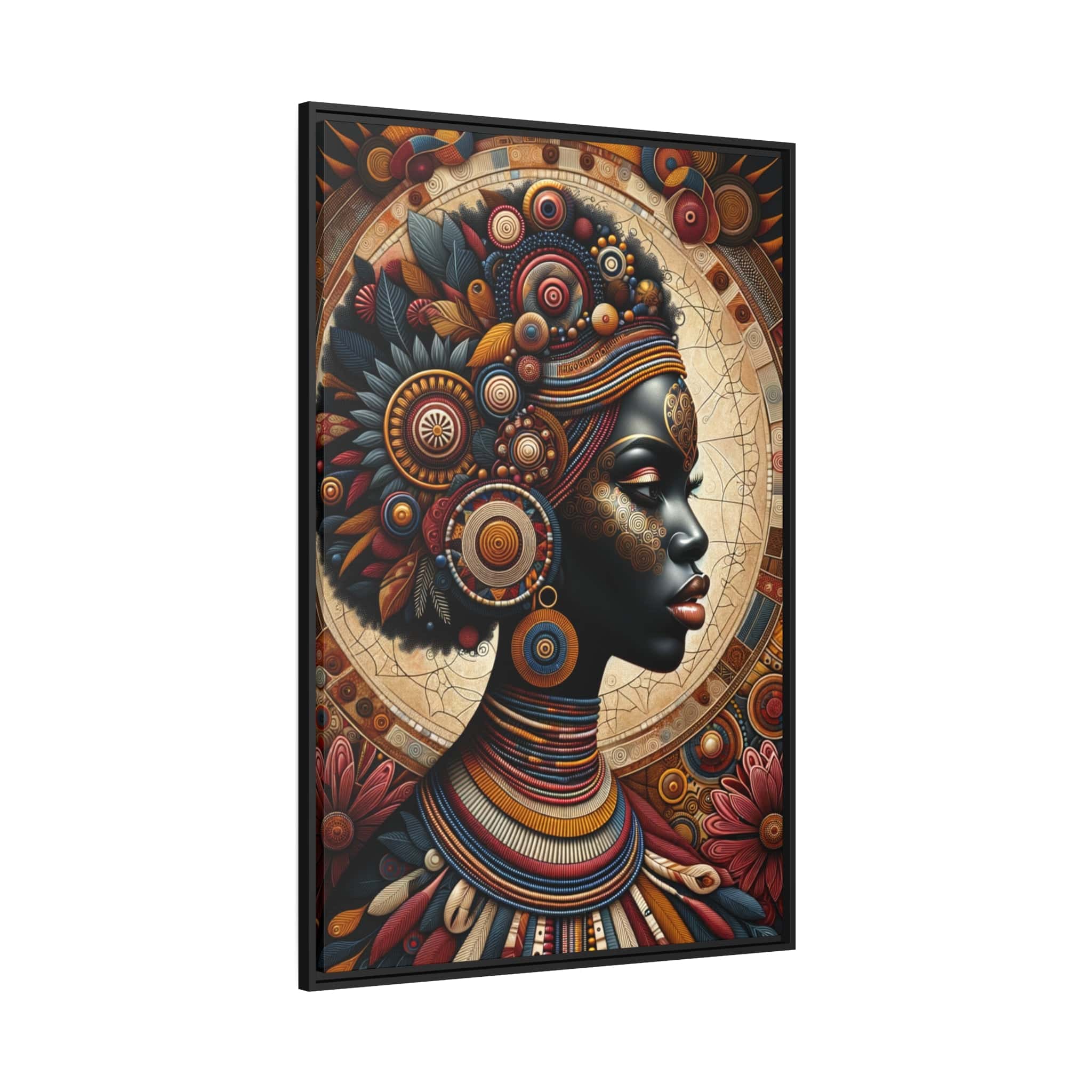 Printify Canvas Tableau "La puissance féminine africaine : un tableau vibrant de beauté et de grâce"