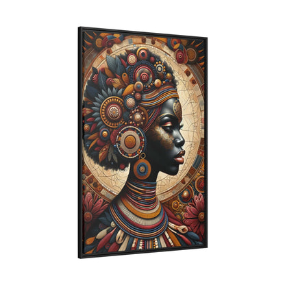 Tableau "La puissance féminine africaine : un tableau vibrant de beauté et de grâce" Canvanation