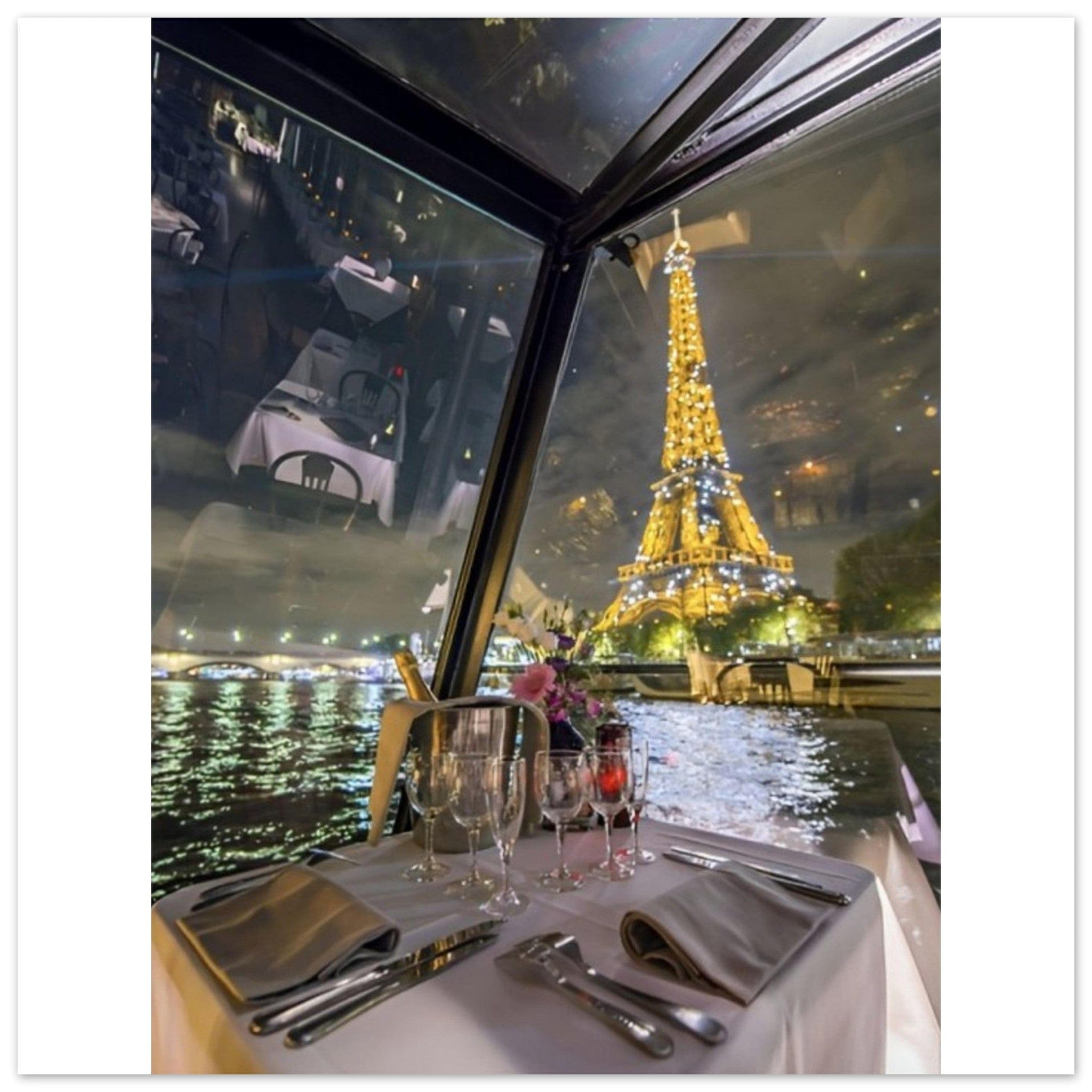 Tableau Tour Eiffel Bateau Canvanation