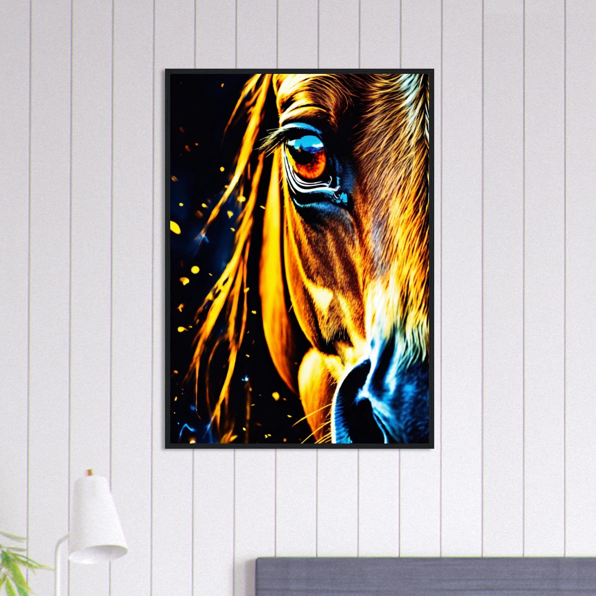 Canvanation Print Material 70x100 cm / 28x40″ Tableau Cheval Écho des Sabots