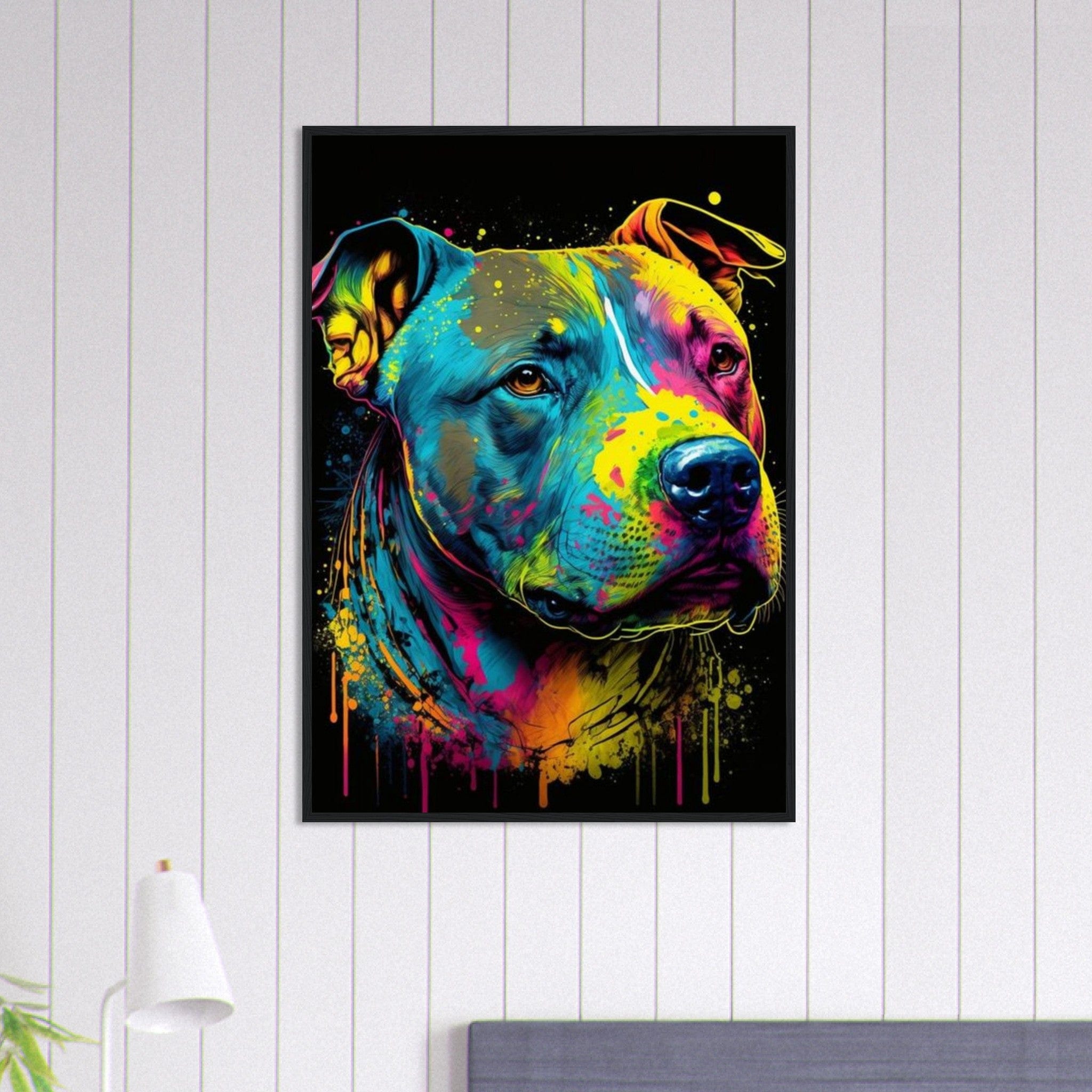 Canvanation Print Material 70x100 cm / 28x40″ Tableau Chien - Regard tendre